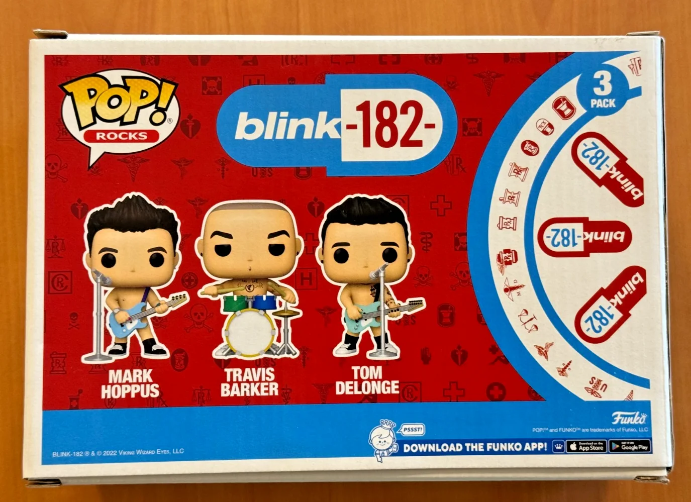 Travis Barker Mark Hoppus Signed Autographed Funko Pop Blink 182 Beckett COA, изображение 3