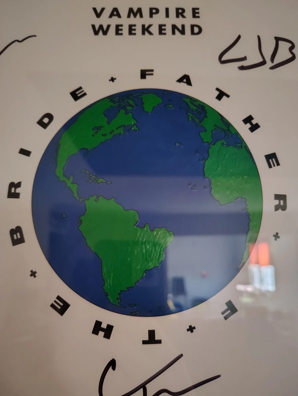**AUTHENTIC SIGNED** VAMPIRE WEEKEND FATHER OF THE BRIDE VINYL (NEW & FRAME), image 5