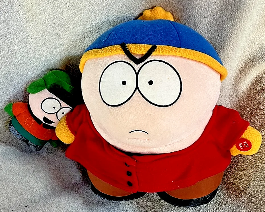 South Park Talking Cartman & Small Kyle Soft Toy Plush Fun4all see video Vintage, image 3