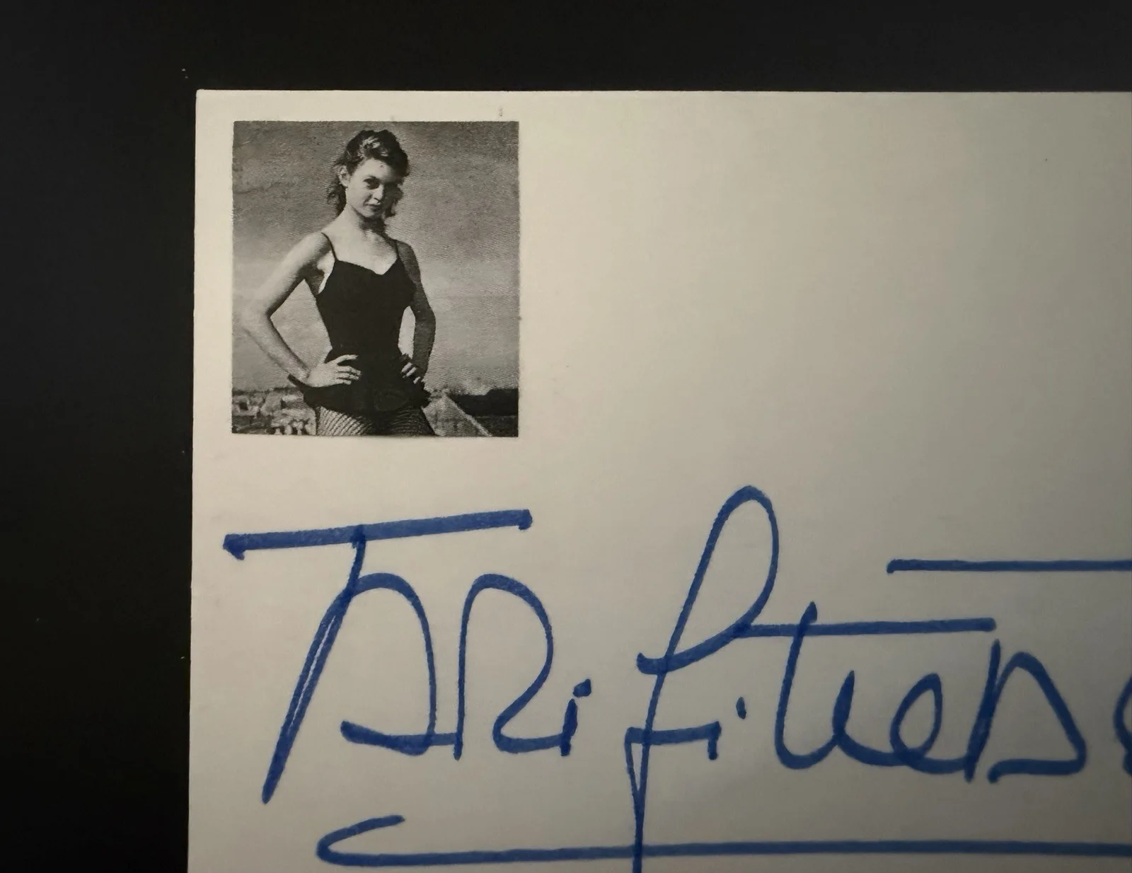Brigitte Bardot Signed 4x6 Card / Vintage Photo Autograph, image 2
