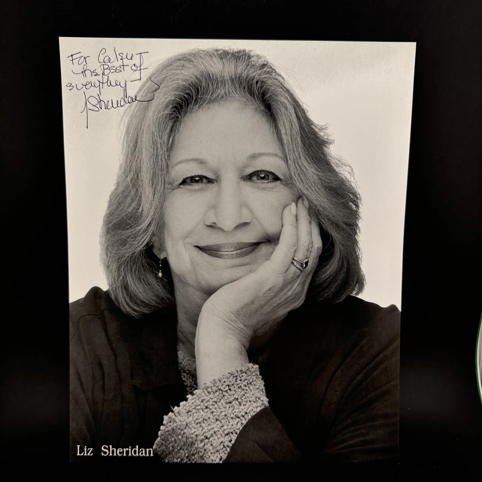 LIZ SHERIDAN SIGNED AUTOGRAPHED 8X10 VINTAGE PHOTO JERRY SEINFELD’S MOM TV SHOW, изображение 2