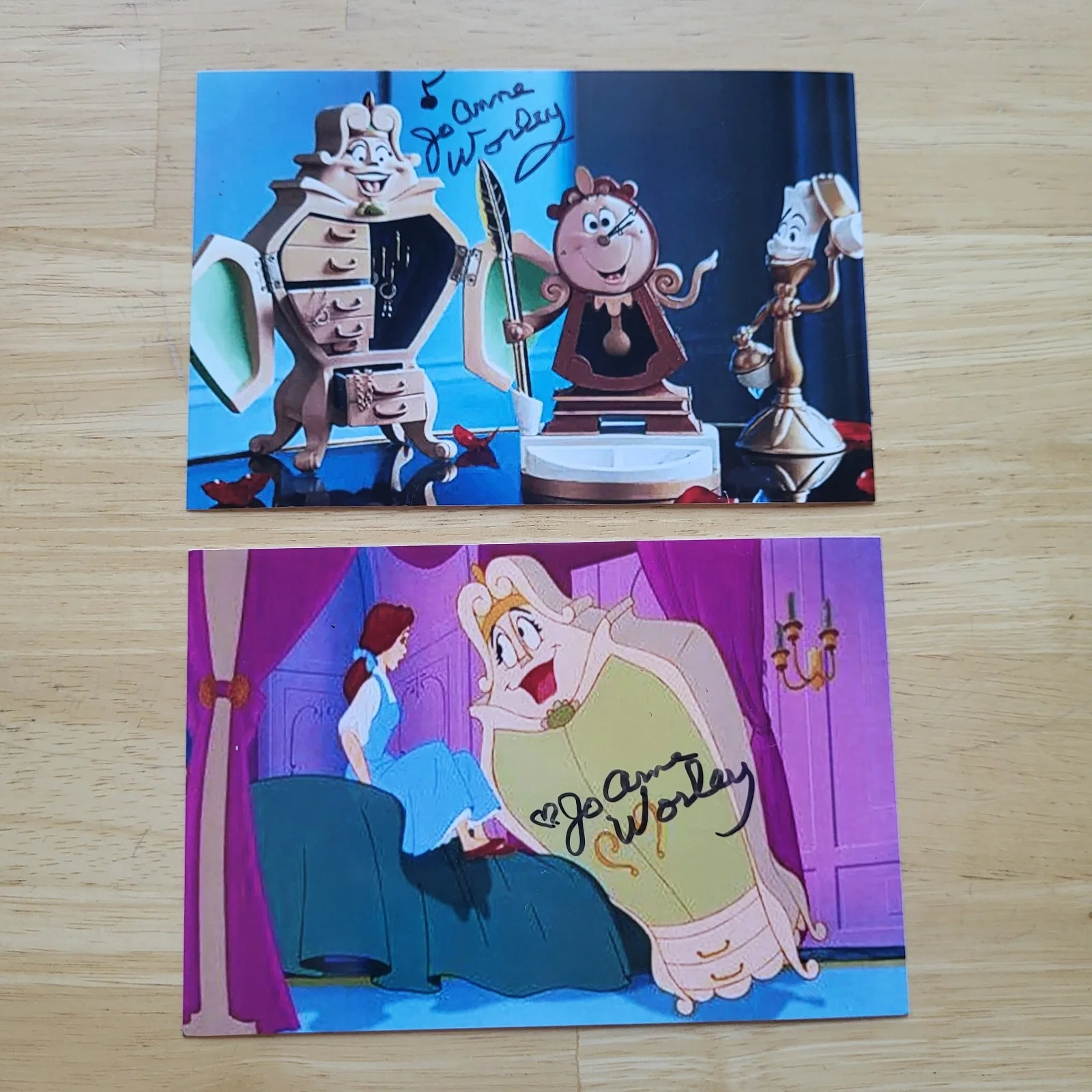 Jo Anne Worley — Jo Anne Worley Beauty And The Beast Hand Signed 4x6 Autograph Photos