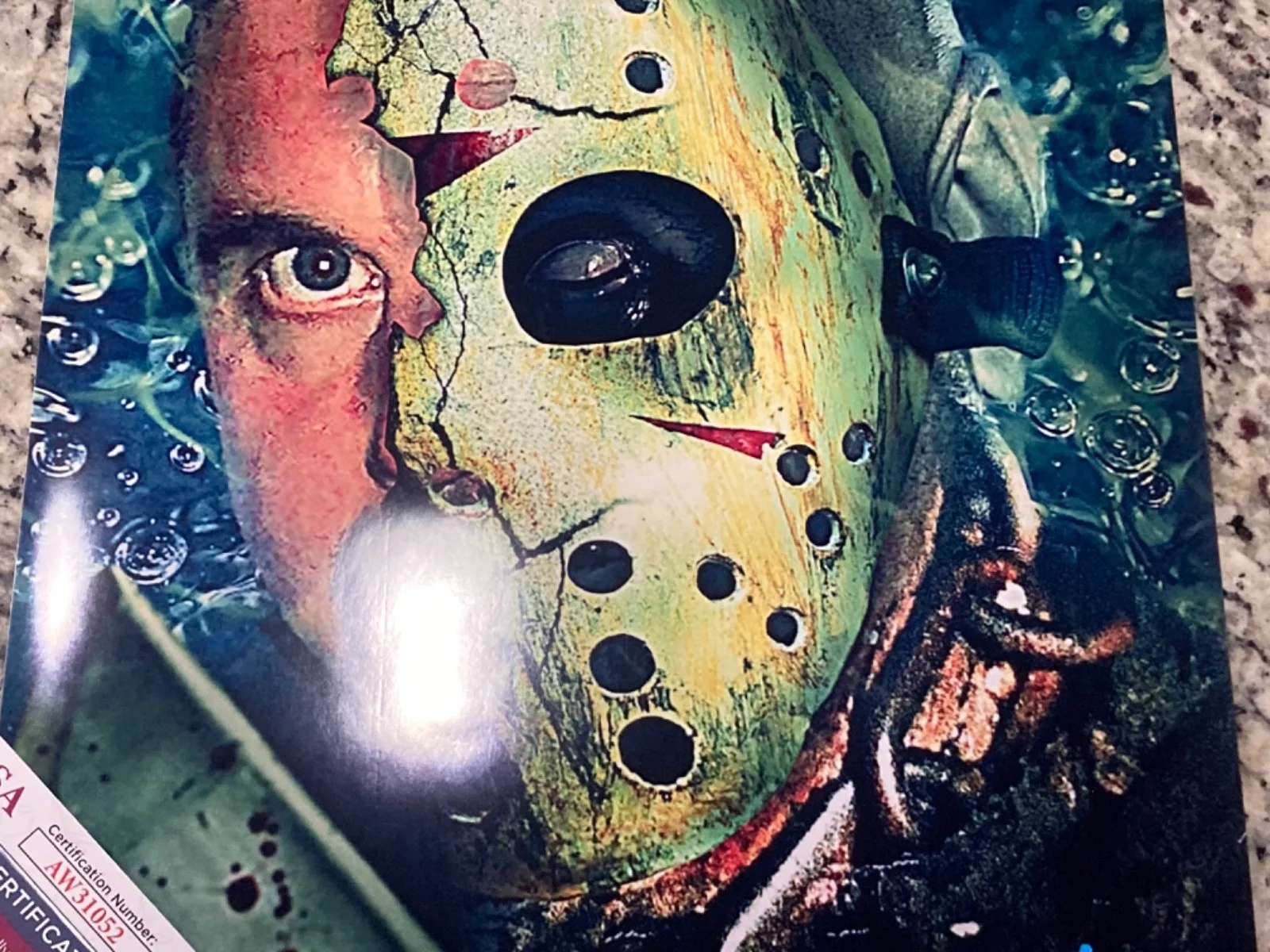 11x17 SIGNED Kane Hodder Photo/Poster (w/ JSA) Jason Voorhees Friday The 13th, изображение 3