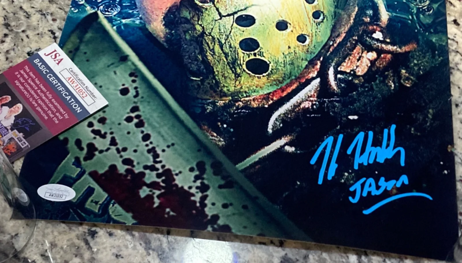 11x17 SIGNED Kane Hodder Photo/Poster (w/ JSA) Jason Voorhees Friday The 13th, изображение 4