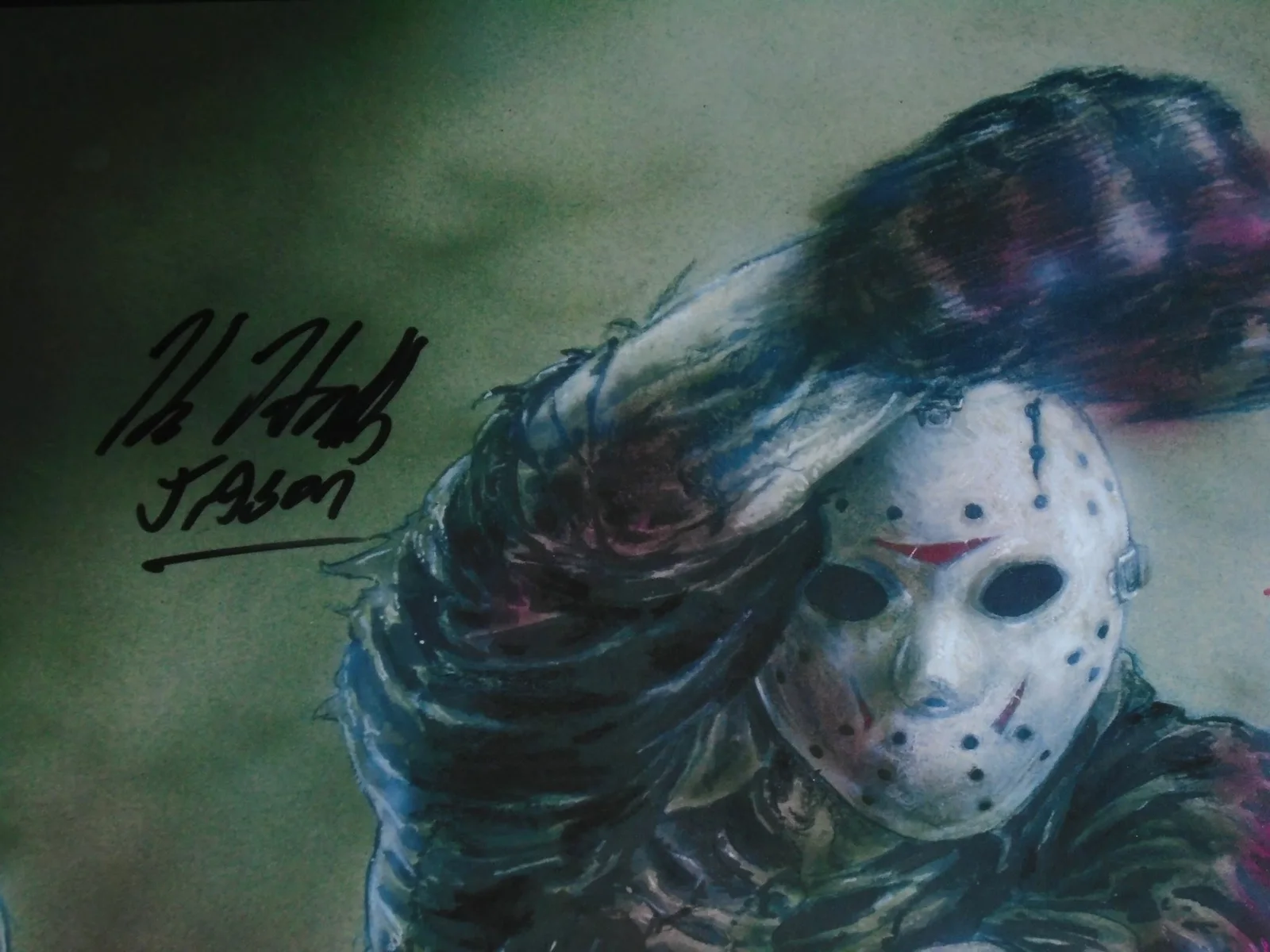 KANE HODDER Signed 11x17 Poster Jason Takes Manhattan Friday 13th Inscript JSA, image 2