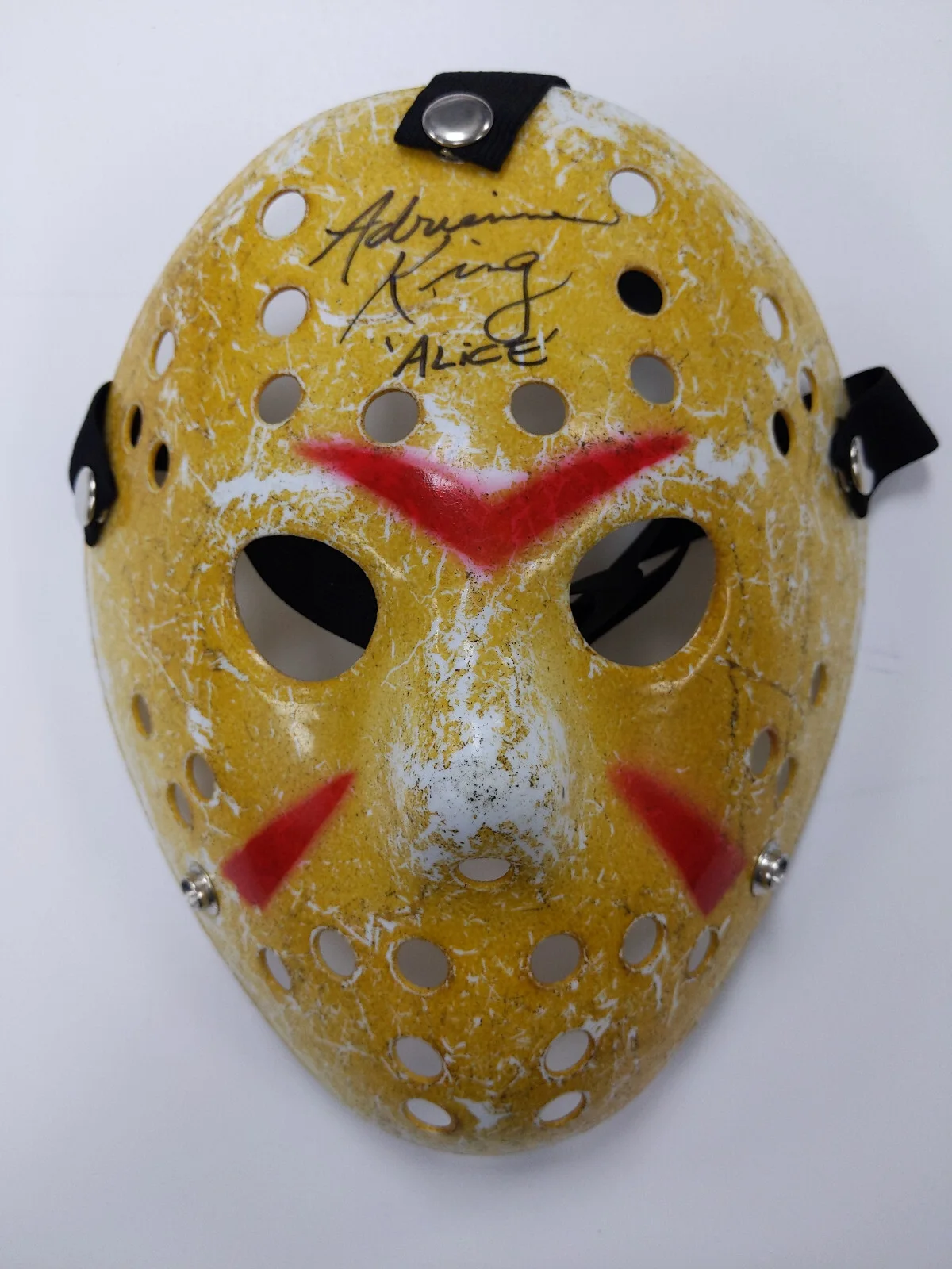adrienne king — Adrienne KING Signed Jason HOCKEY MASK Friday the 13th ALICE Autograph JSA COA