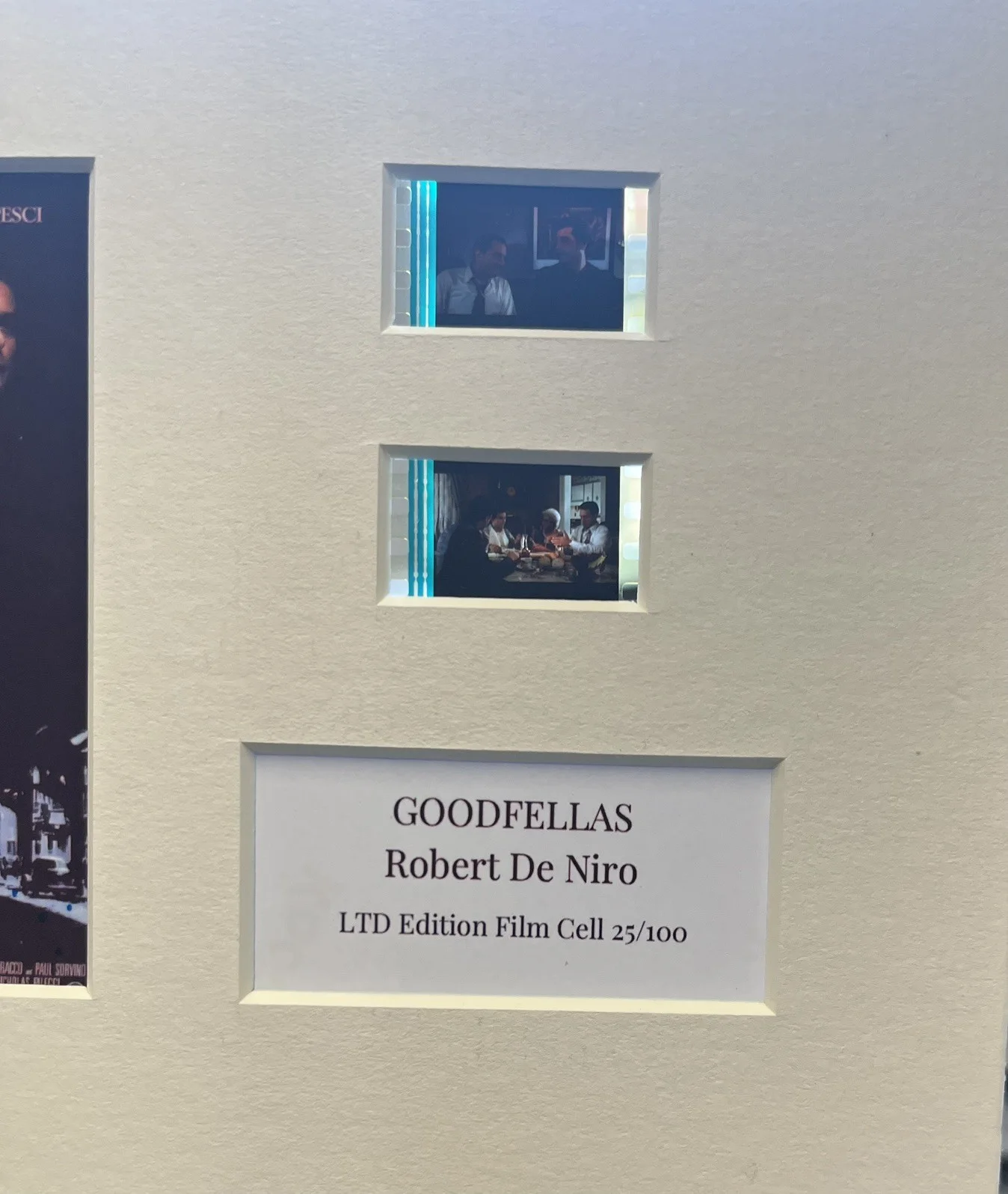 GOODFELLAS. 35mm Film Cell Mounted Display, image 3