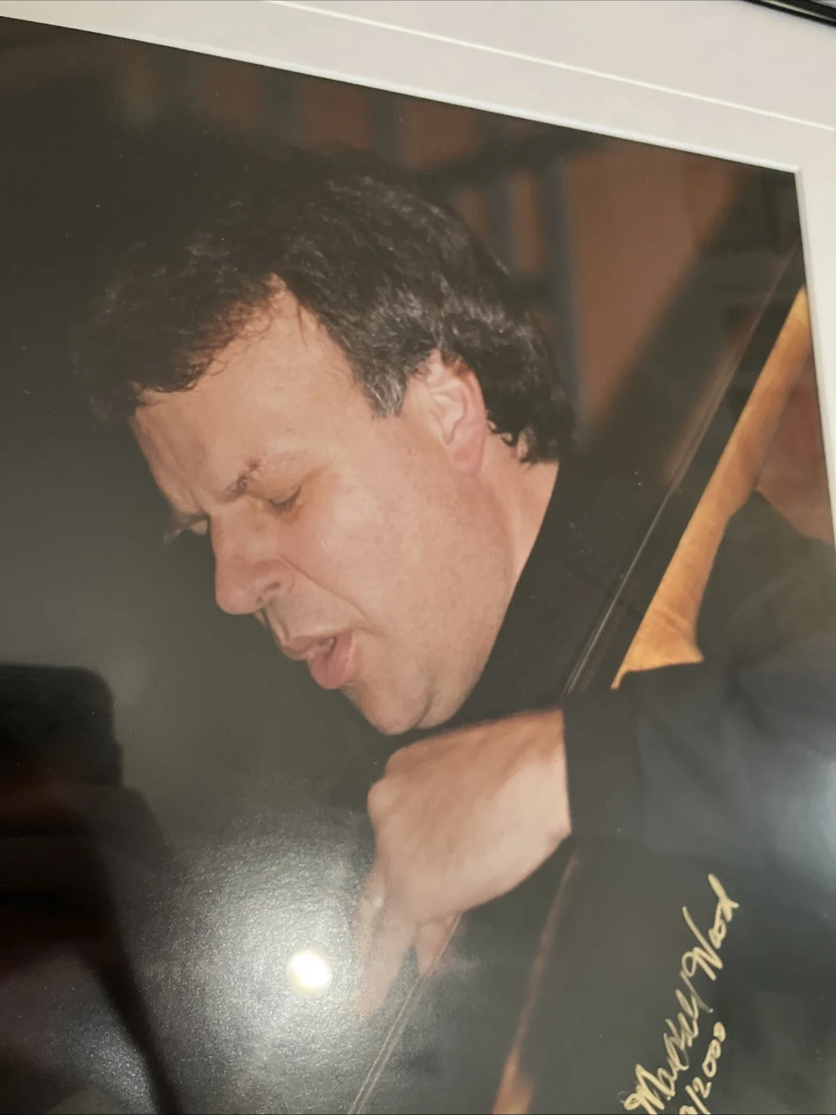 Marshall Wood Signed Autograph Color Photo Numbered Jazz Bass Musician Framed, изображение 4