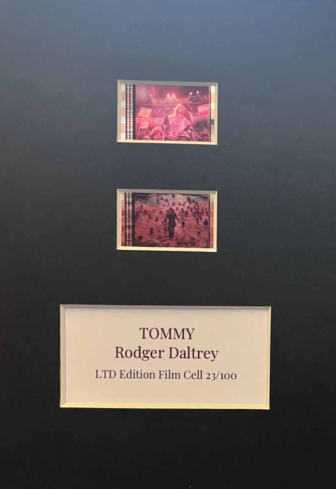 TOMMY. Roger Daltrey. 35mm Film Cell Mounted Display, image 3