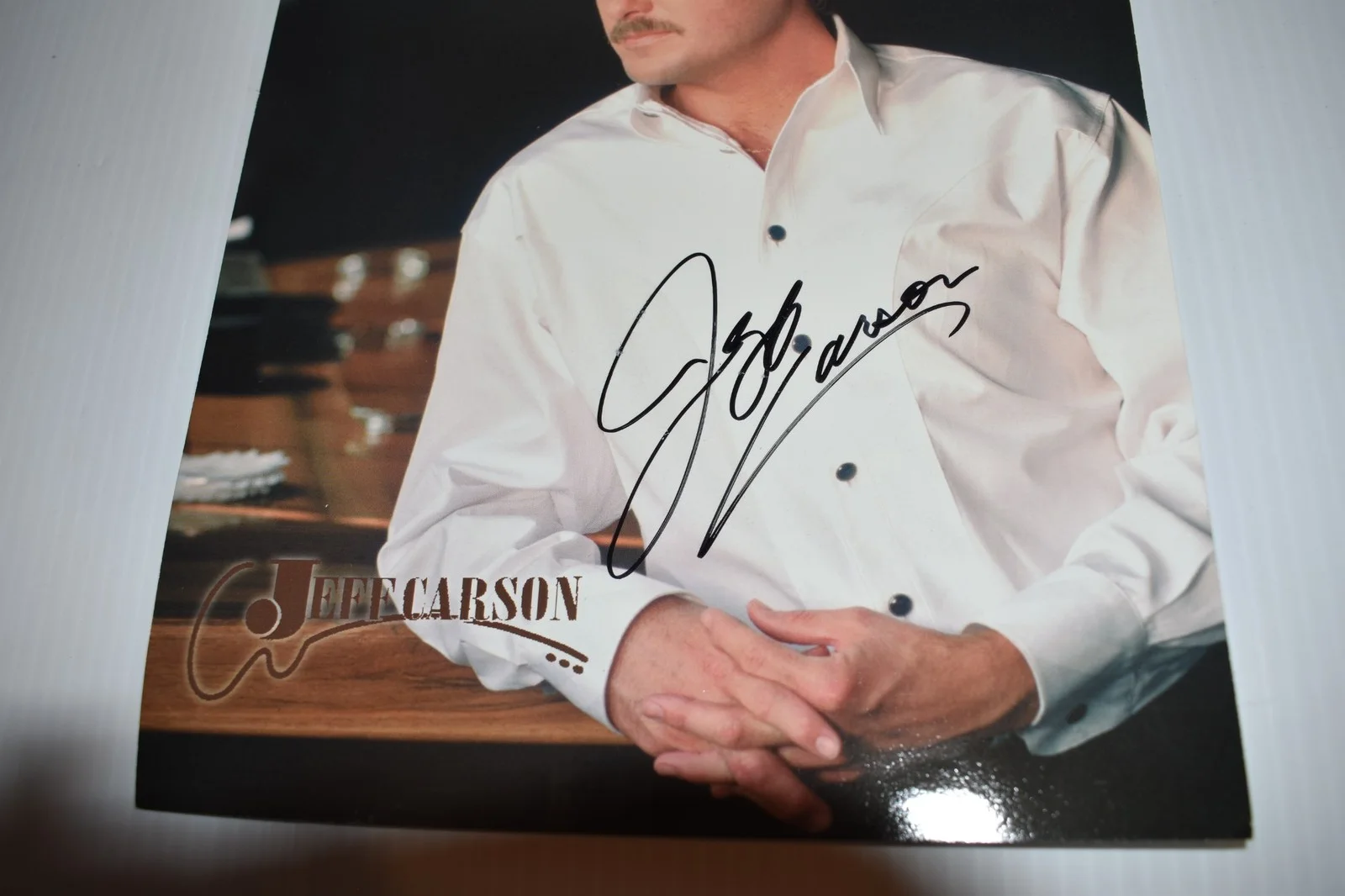 JEFF CARSON 8 X 10" PROMO PHOTO- SIGNED /AUTOGRAPHED (YLG48), image 2