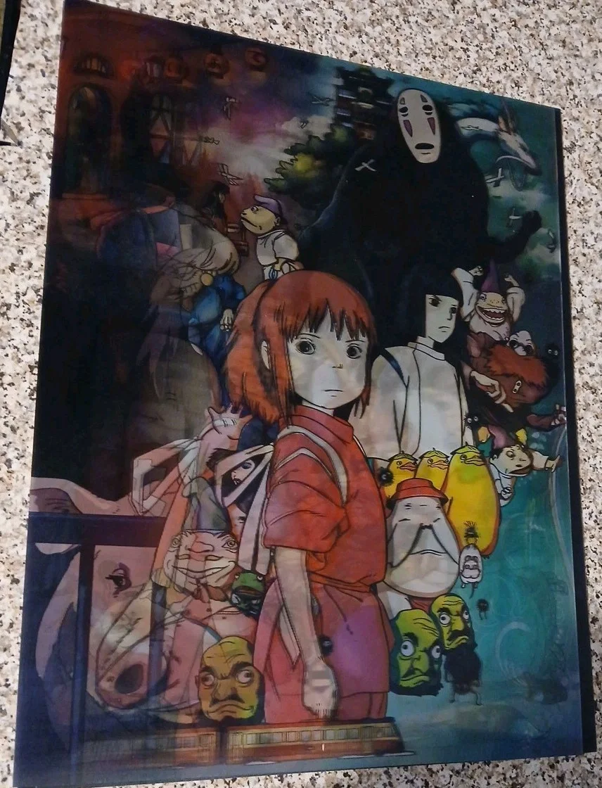 Alice in Wonderland? Spirited Away Ghibli 3D poster Holographic, изображение 2