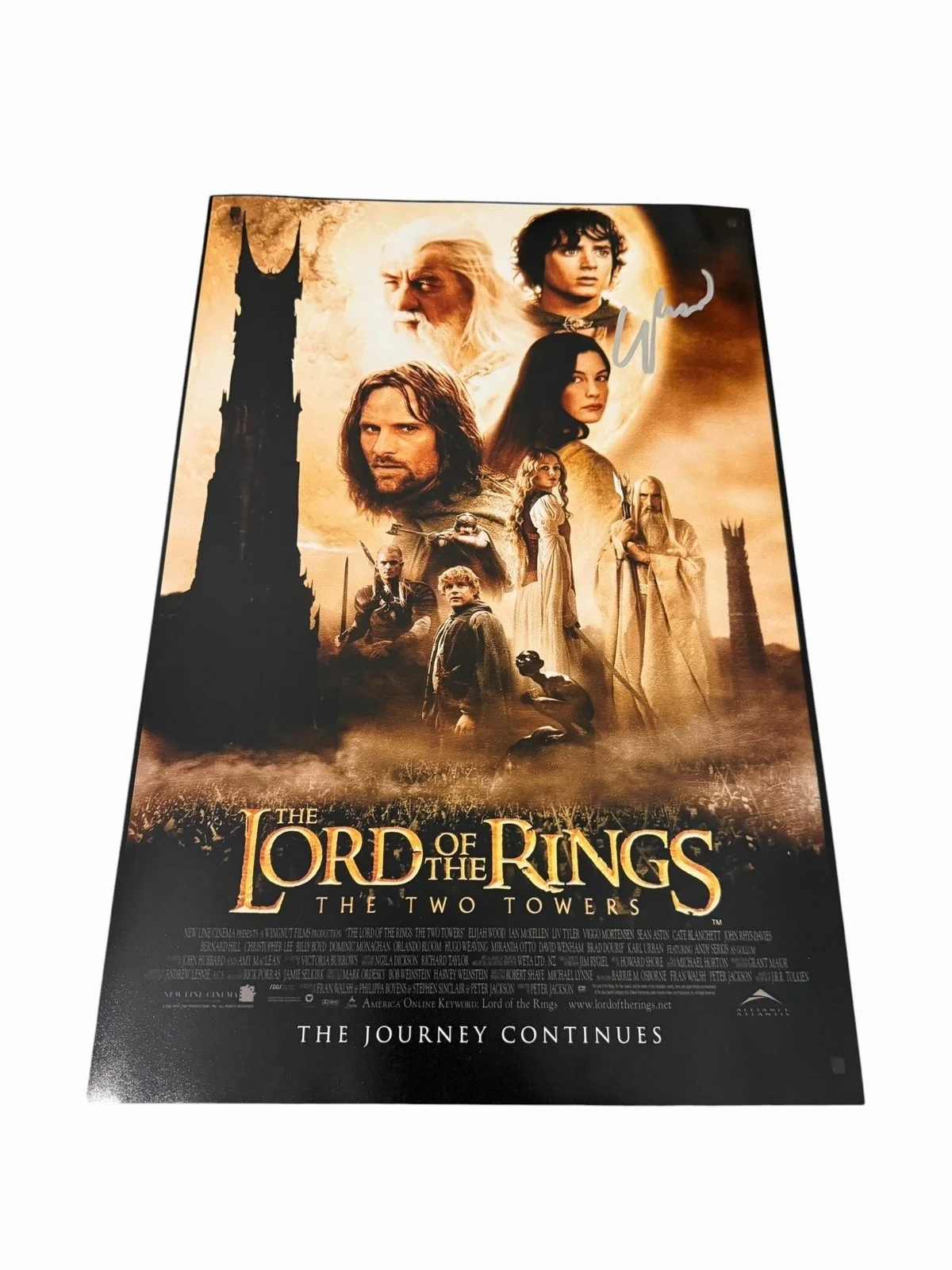 Elijah Wood — ELIJAH WOOD SIGNED AUTOGRAPH LORD OF THE RINGS 12x18 PHOTO MOVIE POSTER w/ PROOF