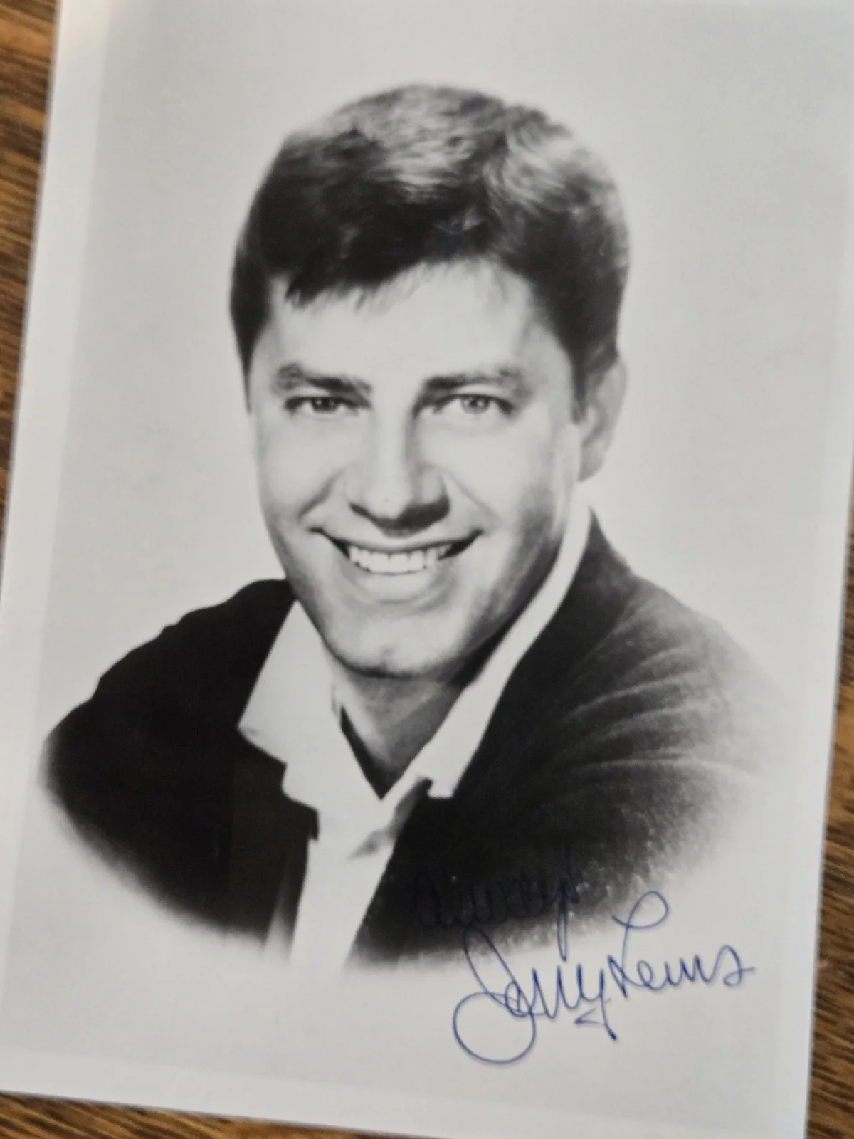 Jerry Lewis Signed / Autographed B&W Photo - 1966 Dated w/ Original Envelope, image 2