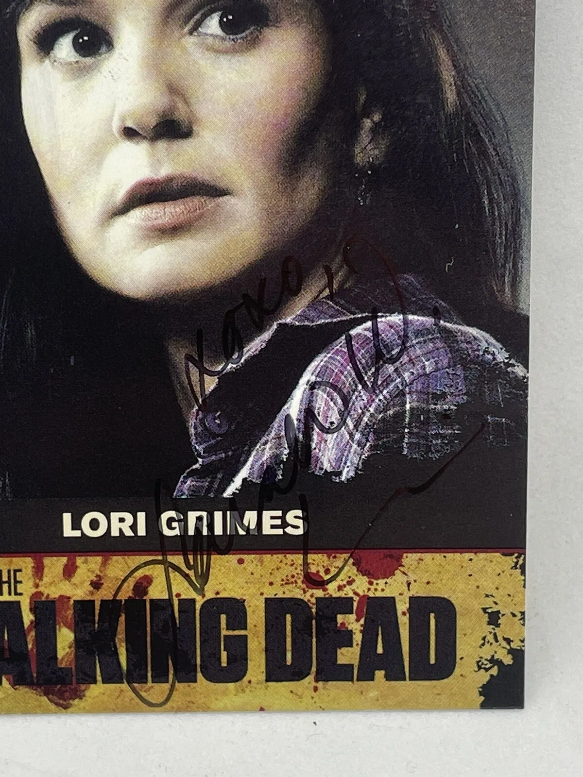 The Walking Dead Signed Card Sarah Wayne Callies Lori Grimes Autograph Auto, изображение 2
