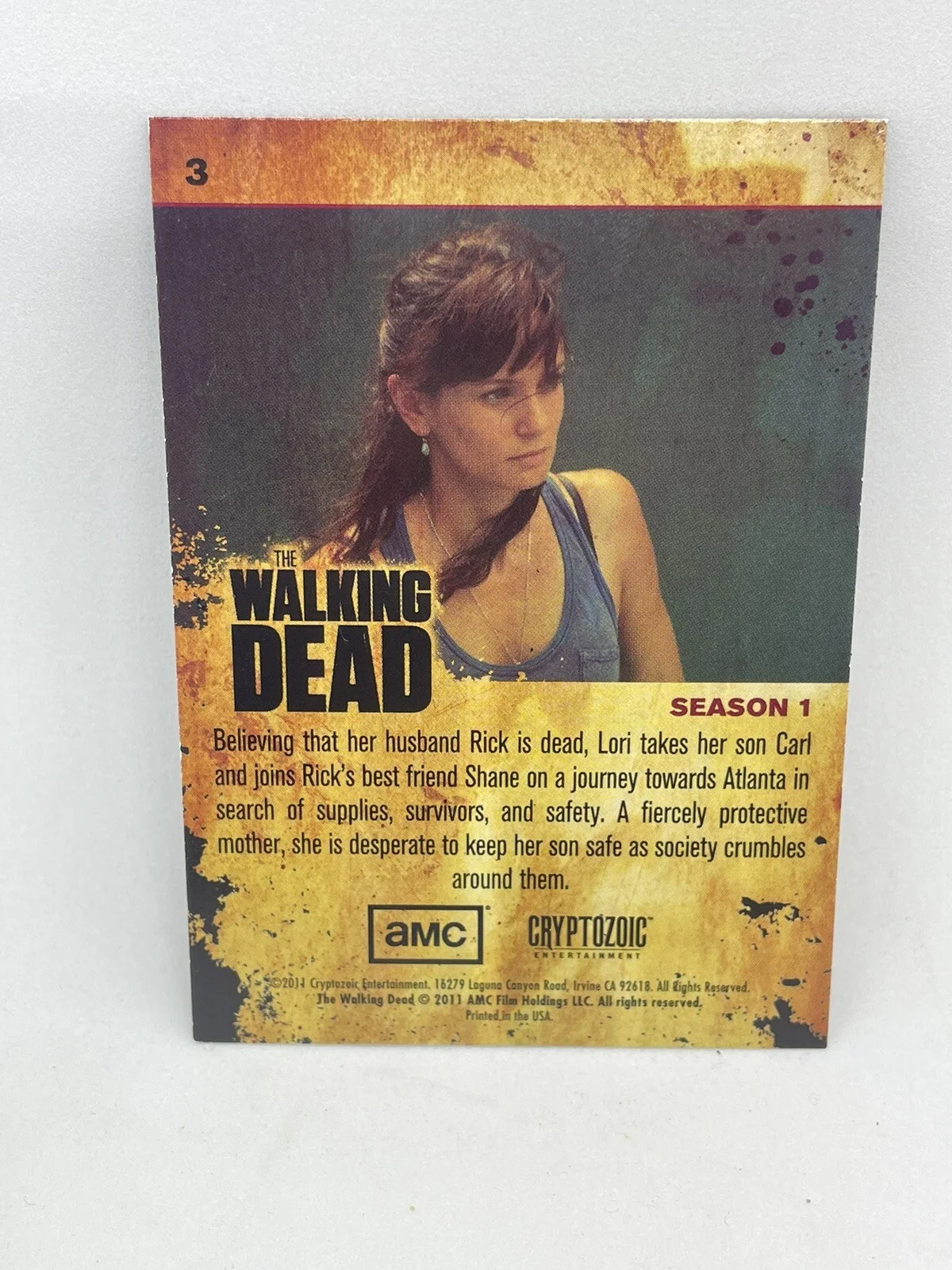 The Walking Dead Signed Card Sarah Wayne Callies Lori Grimes Autograph Auto, изображение 3
