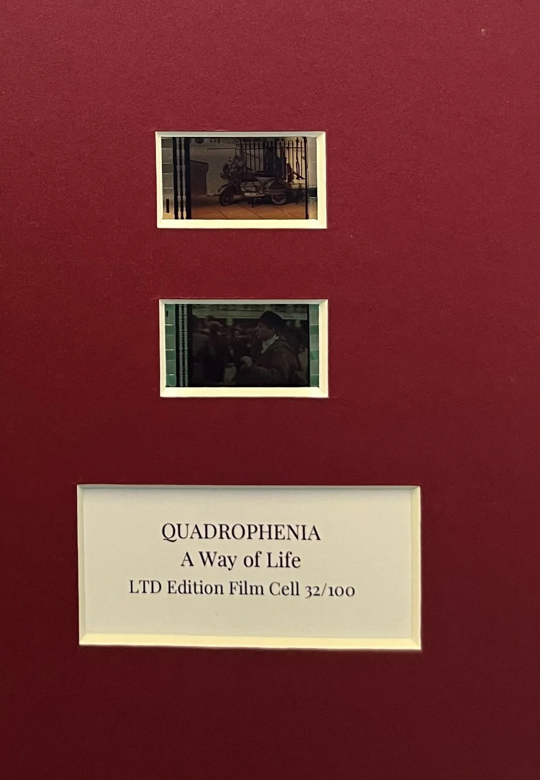 QUADROPHENIA. 35mm Film Cell Mounted Display, image 2