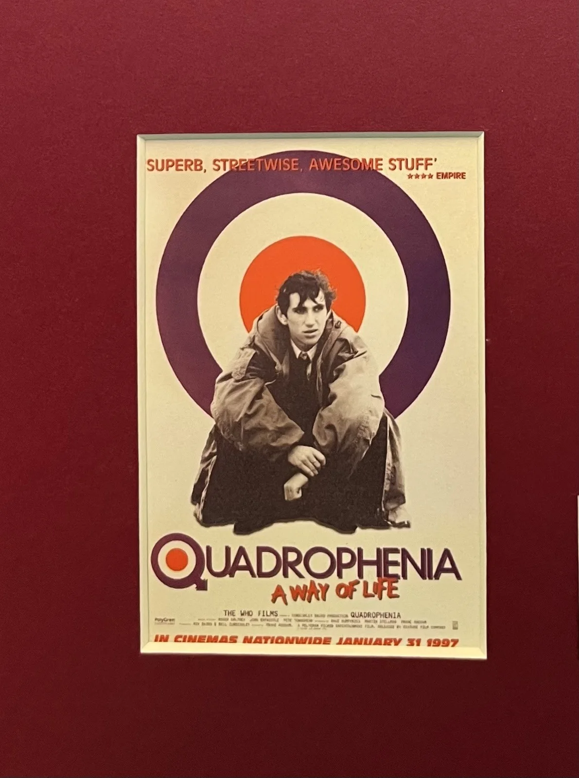 QUADROPHENIA. 35mm Film Cell Mounted Display, image 3