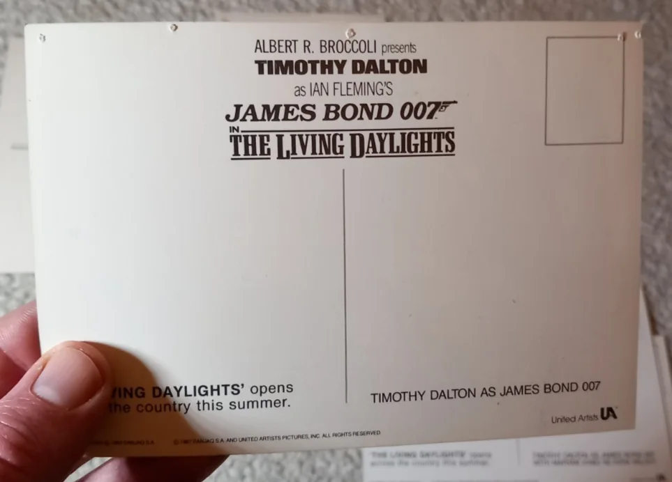 James Bond 007 Poster Art Postcard Bundle - Sean Connery Roger Moore Dalton, image 3