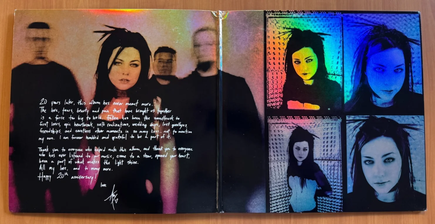 Amy Lee Signed Autographed 20th Anniversary Fallen Vinyl Evanescence Beckett COA, изображение 3