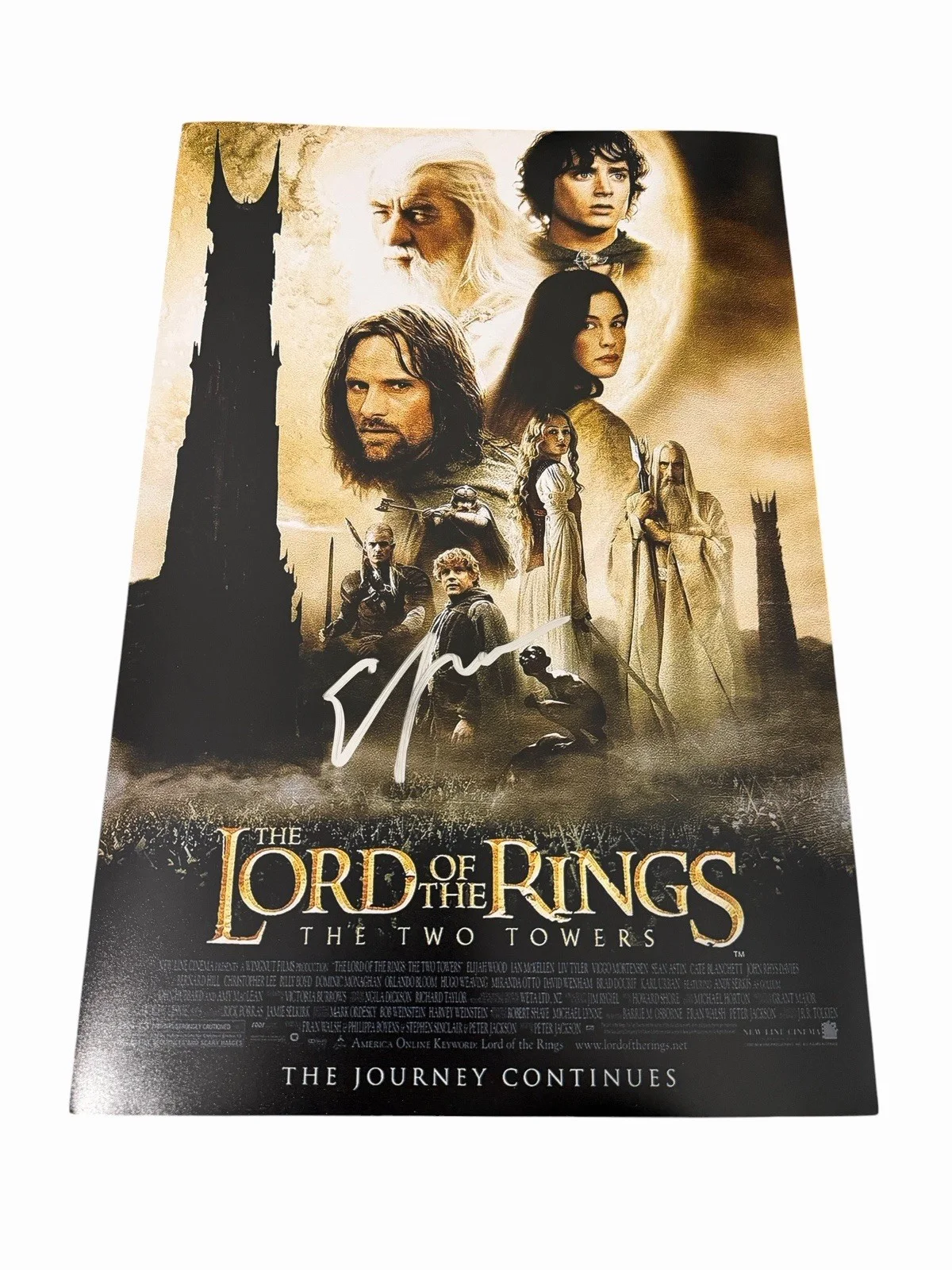 Elijah Wood — ELIJAH WOOD SIGNED AUTOGRAPH LORD OF THE RINGS 12x18 PHOTO MOVIE POSTER w/ PROOF