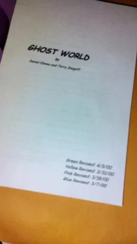 DAVE SHERIDAN — GHOST WORLD MOVIE SCRIPT SCREENPLAY SIGNED BY DAVE SHERIDAN "DOUG", image 3