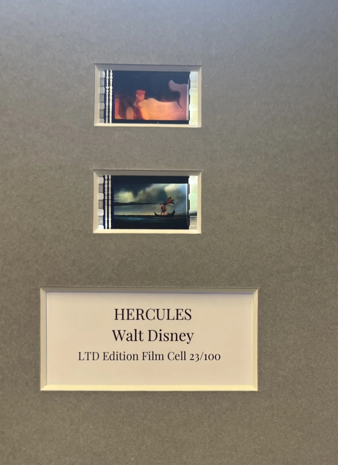 HERCULES. 35mm Film Cell Mounted Display, image 3