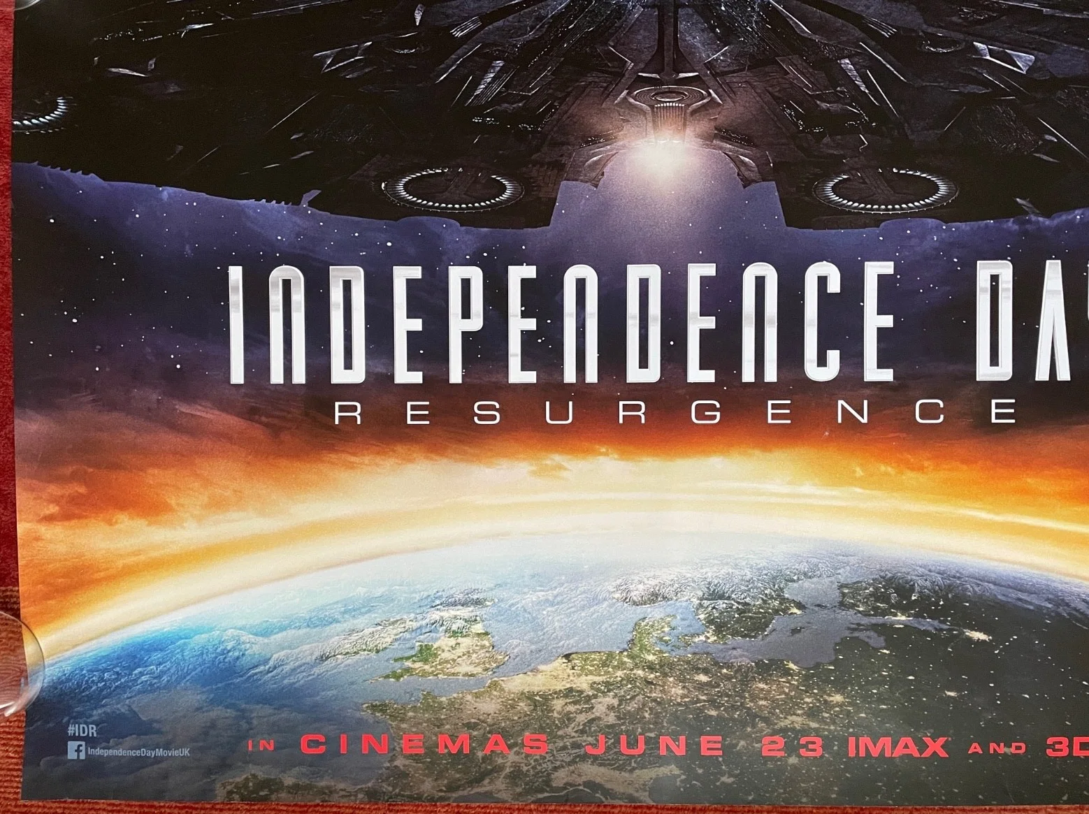 INDEPENDENCE DAY: RESURGENCE (2016) Original UK Quad Movie Poster, изображение 4