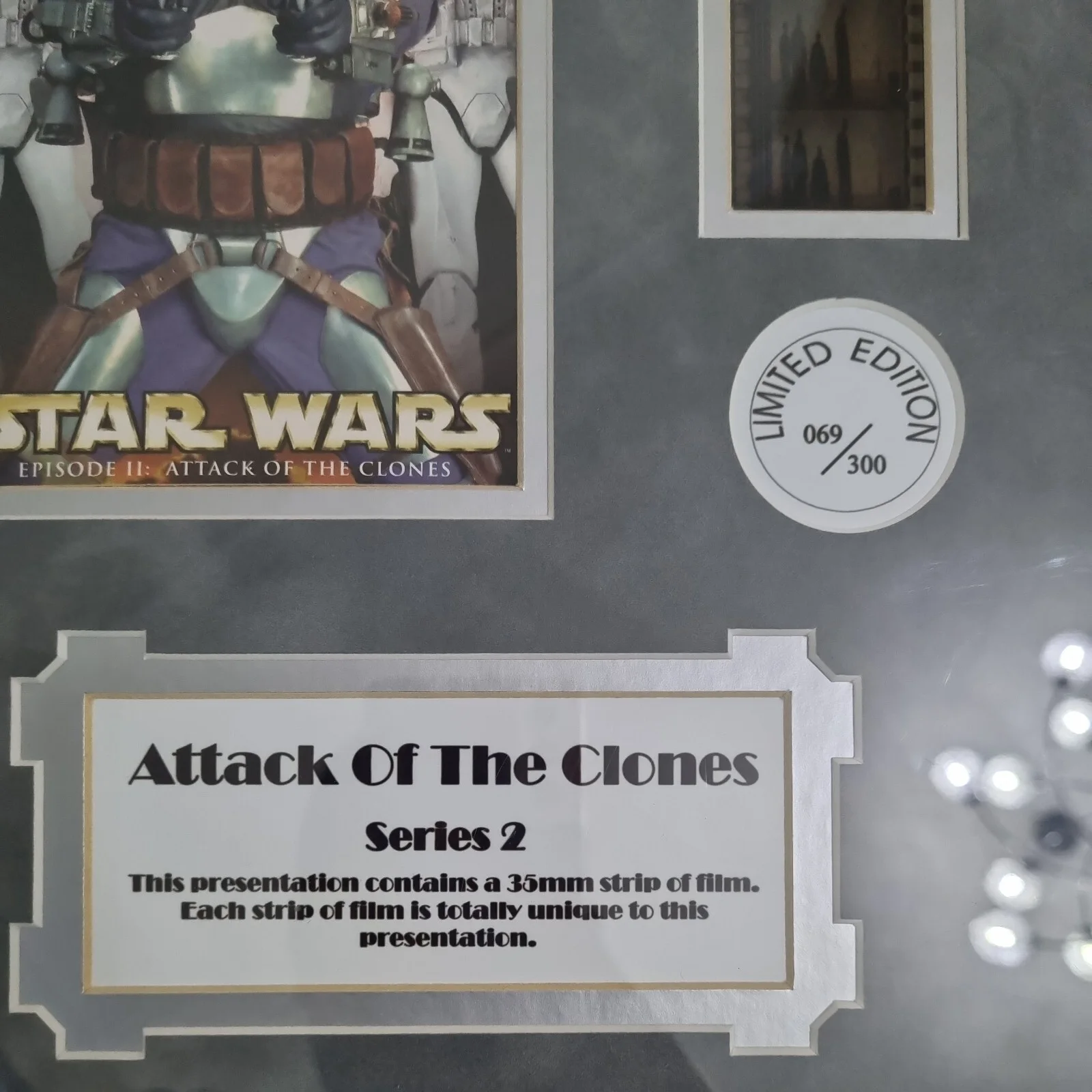 Star Wars Episode II: Attack of the Clones film cell 69/300 Limited Edition, изображение 2