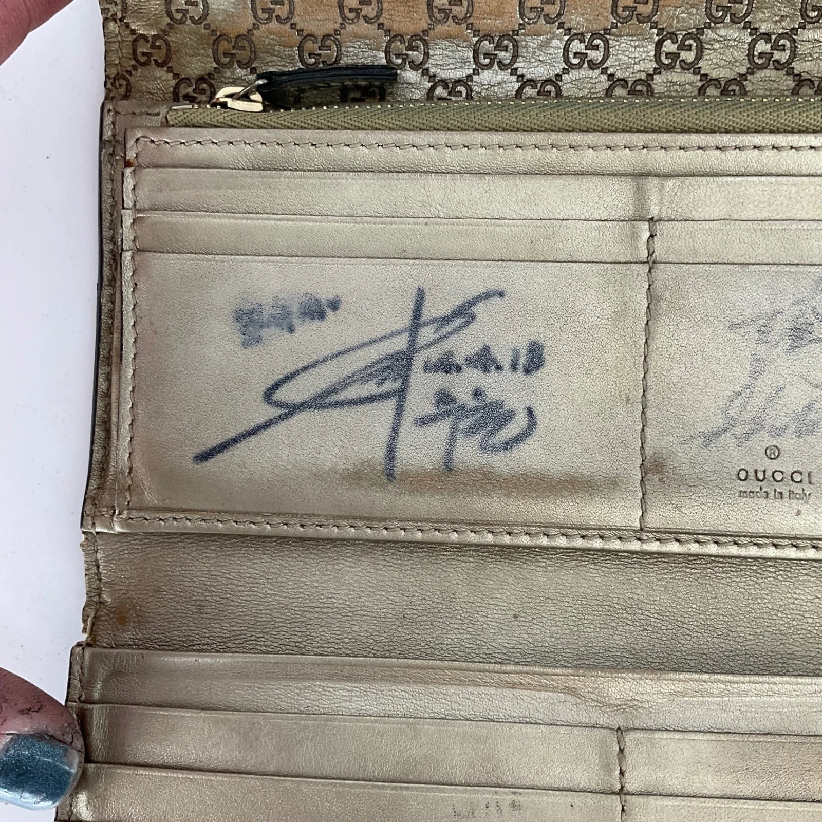 Joo Won Signed Authentic Gucci GG Supreme Continental Wallet K-Drama Good Doctor, image 2