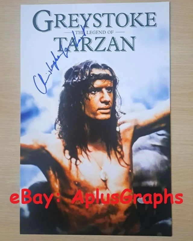 Christopher Lambert — CHRISTOPHER LAMBERT... Greystroke: The Legend Of Tarzan (11x17) SIGNED