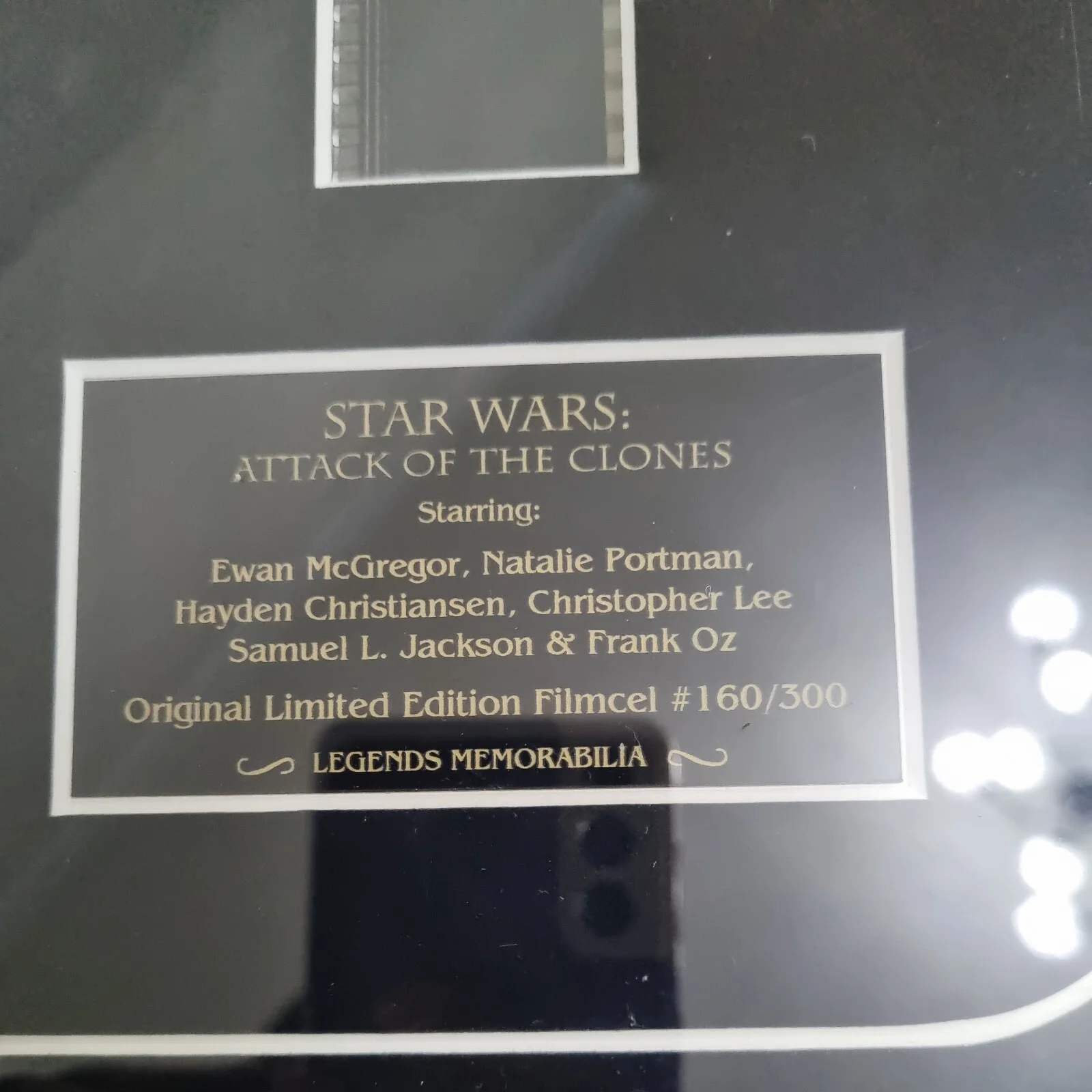 Star Wars Attack of the Clones Filmcel 160/300 Limited Edition Framed, изображение 2
