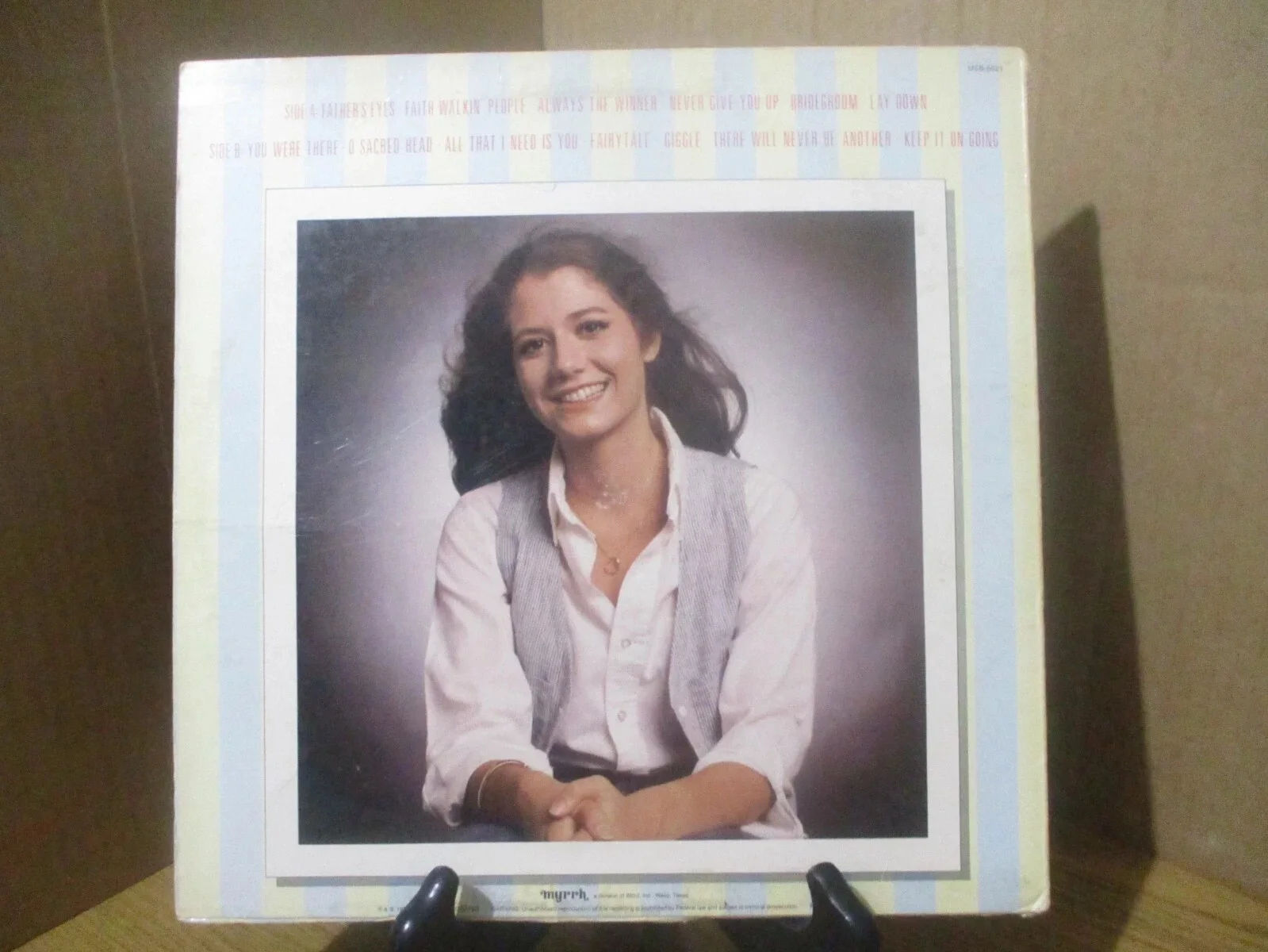 AMY GRANT AUTHENTIC SIGNED/AUTOGRAPHED MY FATHERS EYES VINYL RECORD ALBUM, изображение 4
