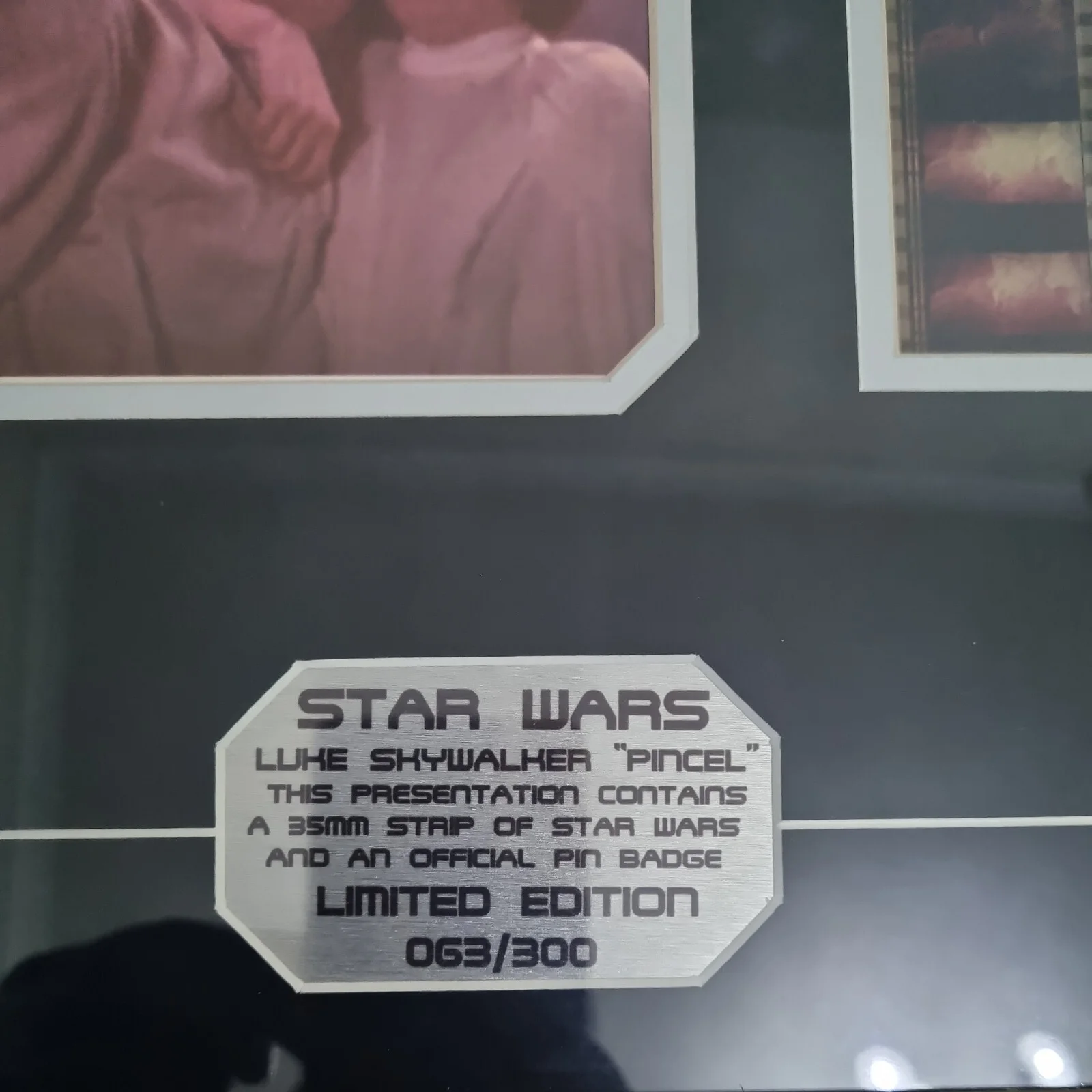 Star Wars Luke Skywalker “Pincel” Limited Edition Film Cell 63/300 COA, изображение 3