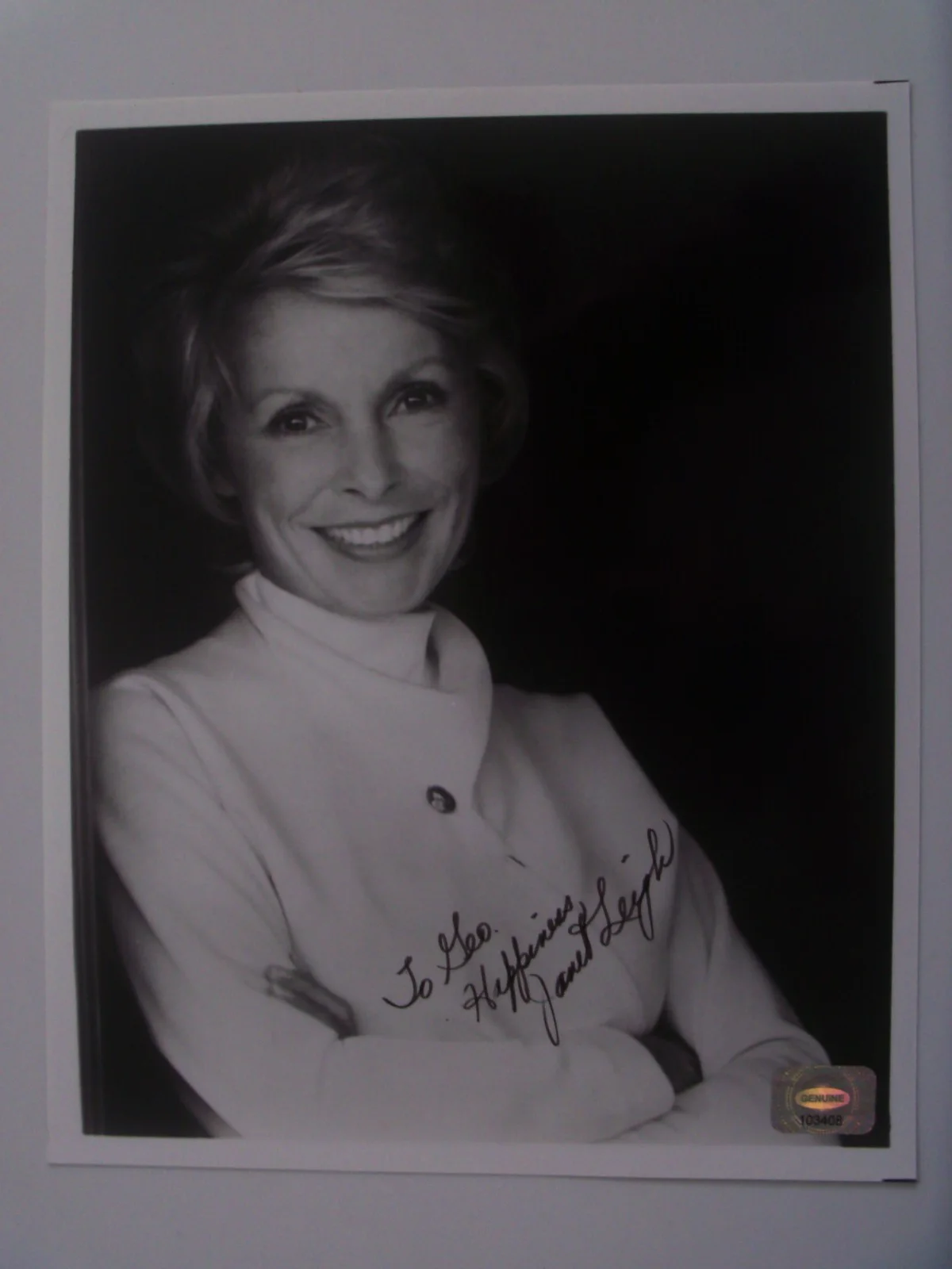Janet Leigh — JANET LEIGH Signed Autographed Photo 8X10 W/ Hologram/Serial #, изображение 3