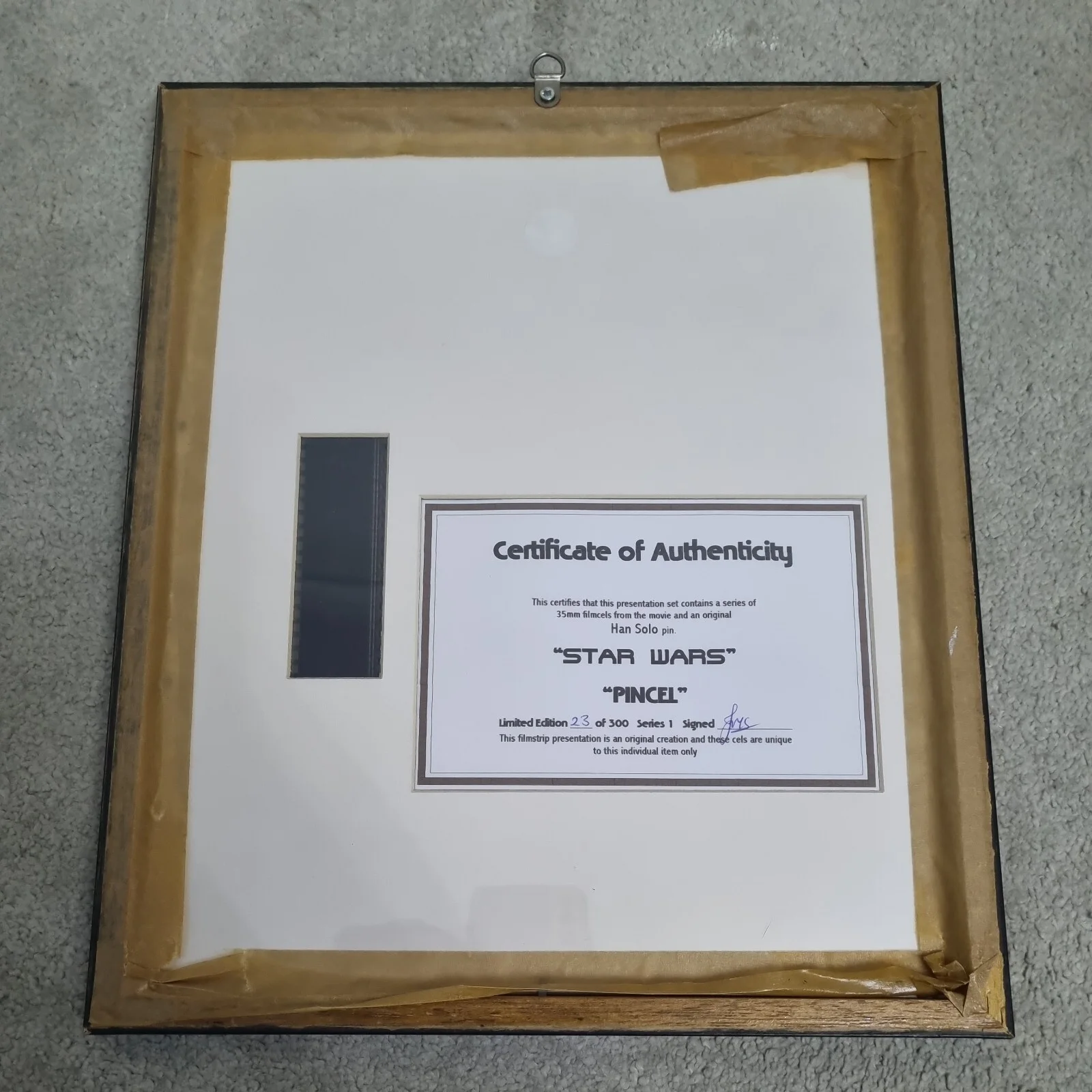 Star Wars Han Solo “Pincel” Limited Edition Film Cell 123/300 COA, изображение 5