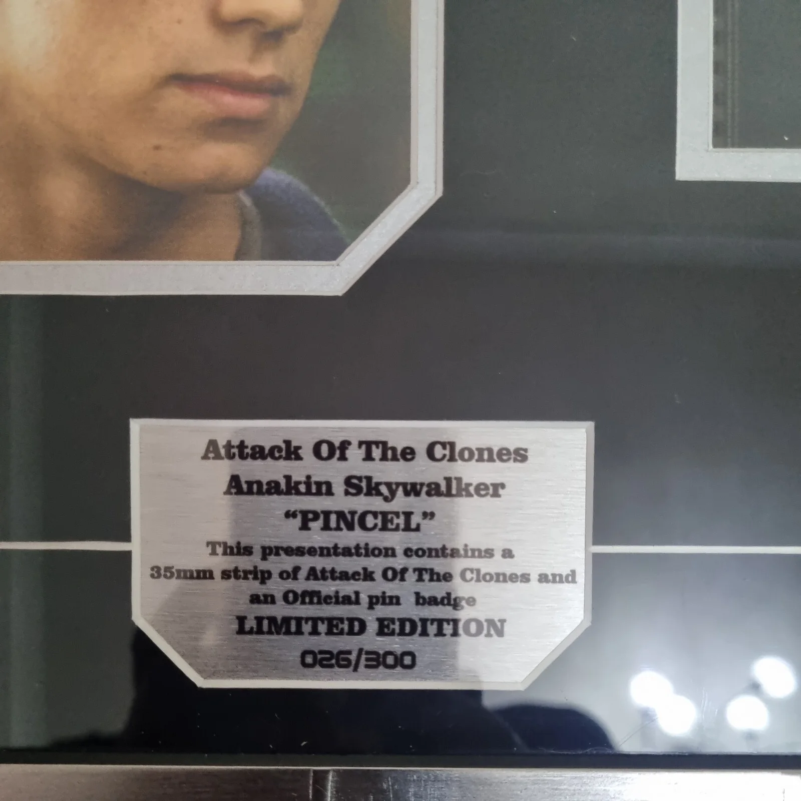 Star Wars Anakin Skywalker “Pincel” Limited Edition Film Cell 26/300 COA, изображение 3