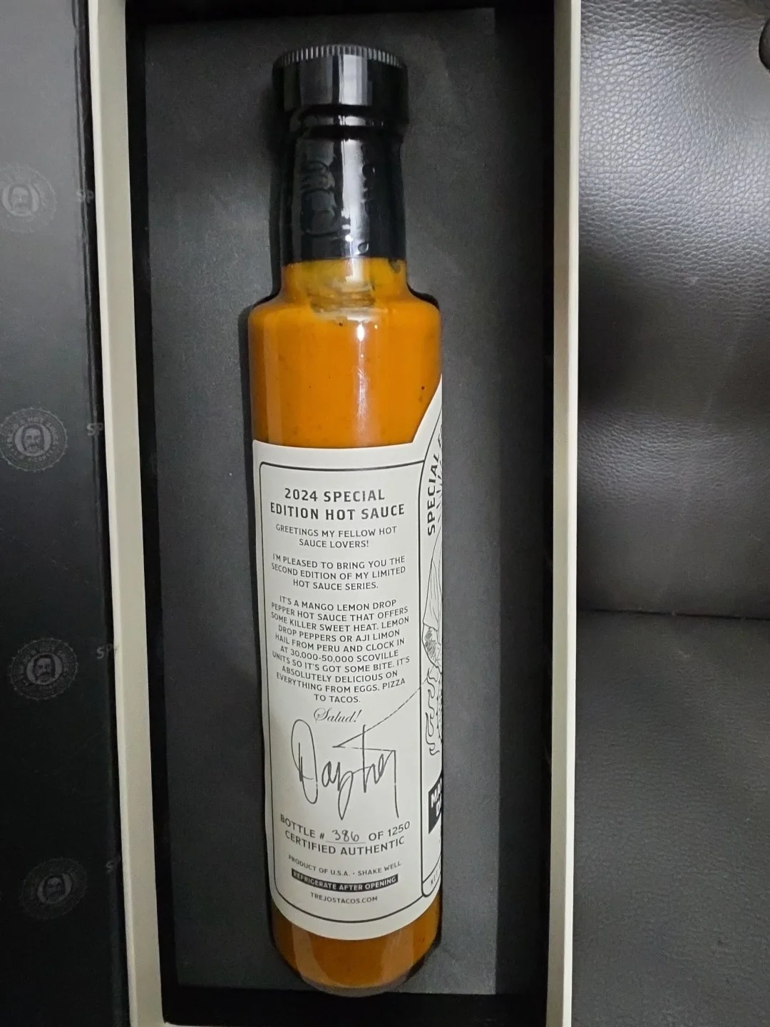 Special Edition Trejo’s Hot Sauce Mango & Lemon Drop Pepper. AUTOGRAPH LIMITED, изображение 4