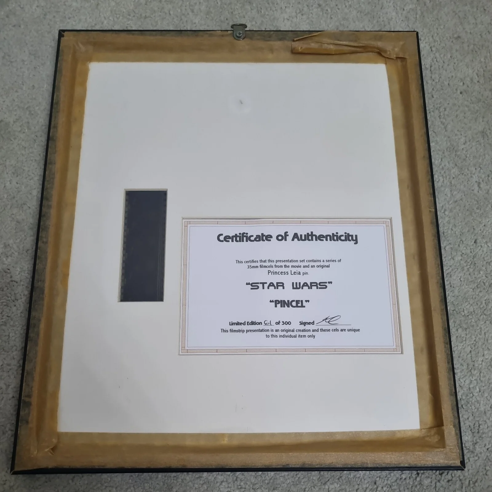 Star Wars Princess Leia “Pincel” Limited Edition Film Cell 61/300 COA, изображение 4