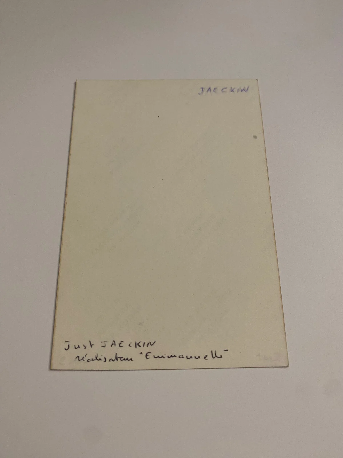 Just Jaeckin Signed Autograph Photo French Director of Emmanuelle 1974 film, изображение 2