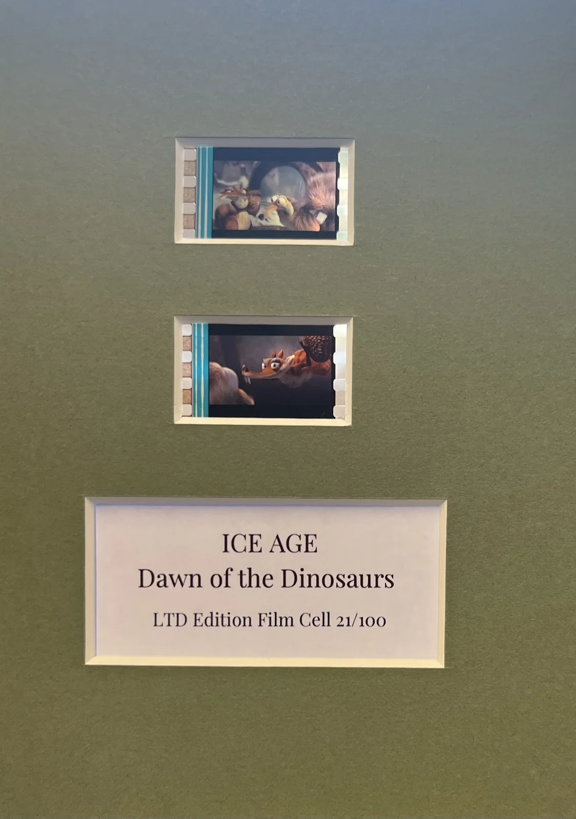 IVE AGE. Dawn of the Dinosaur’s. 35mm Film Cell Mounted Display, изображение 3