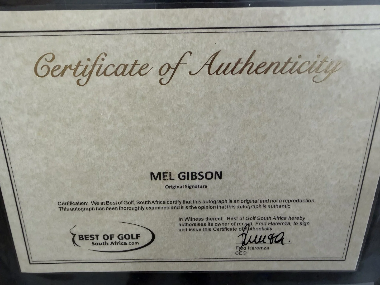 Mel Gibson — MEL GIBSON SIGNED “We were Soldiers” 40” x 20” Movie Poster Autographed w/frame, изображение 3