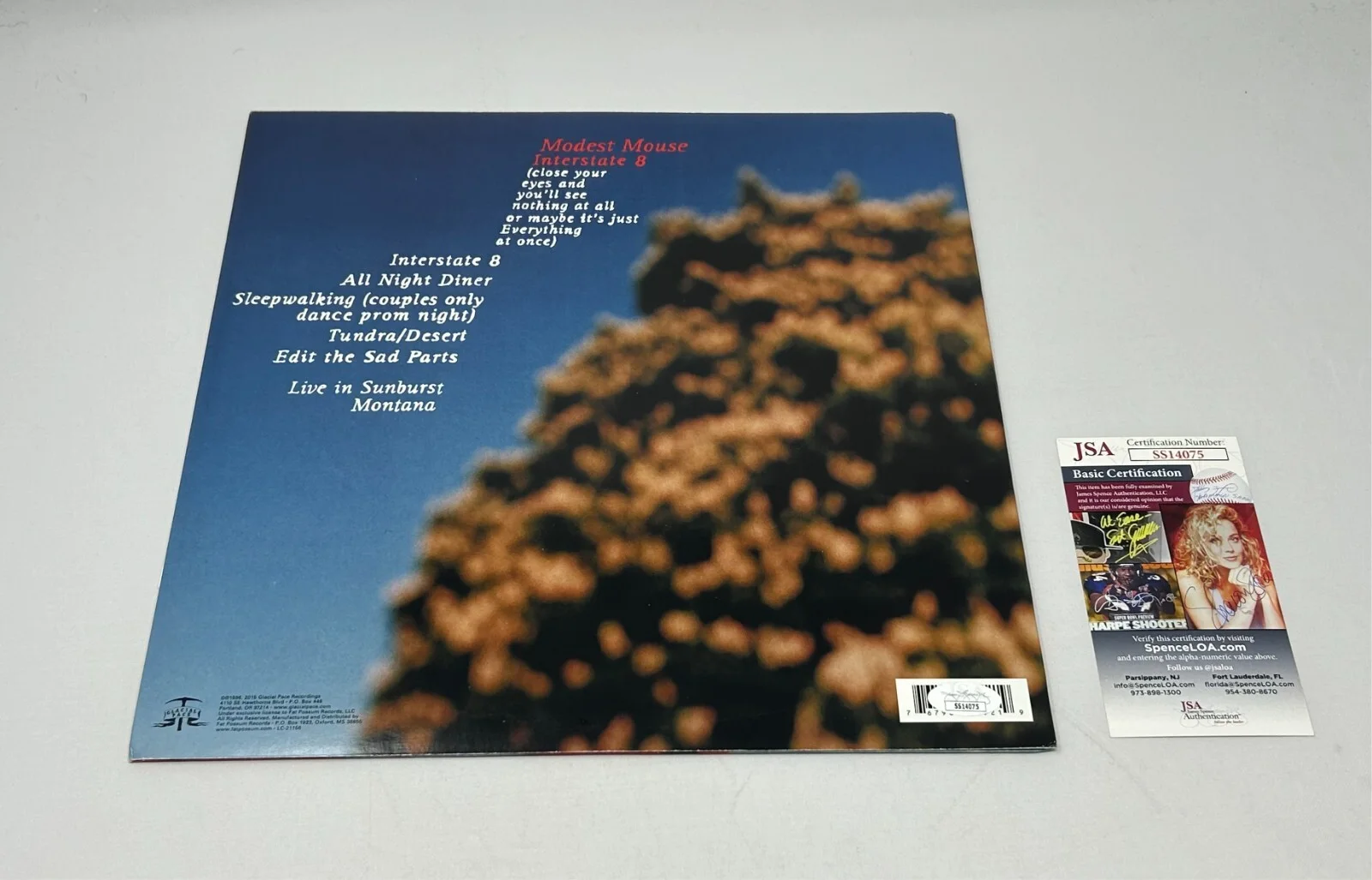Isaac Brock signed Modest Mouse Interstate 8 Album JSA COA, image 2