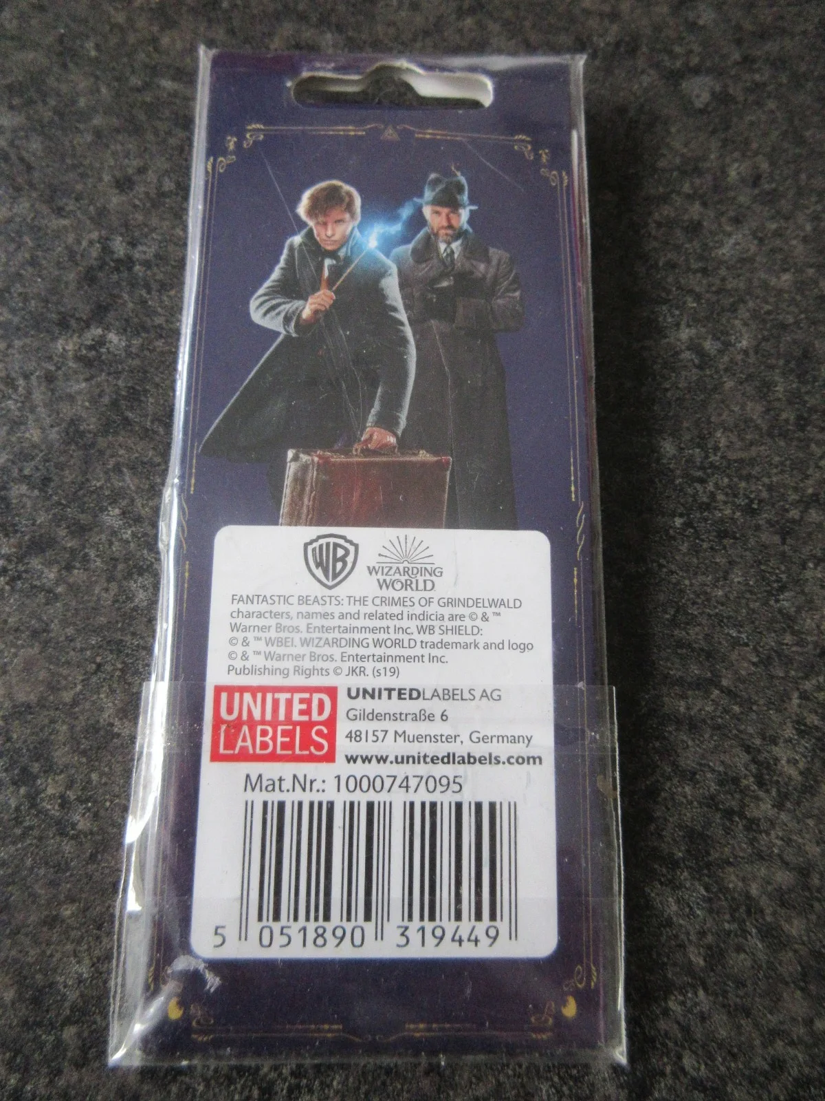Fantastic Beasts, The Crimes Of Grindelwald Keyring WB Official Merchandise NEW, image 2