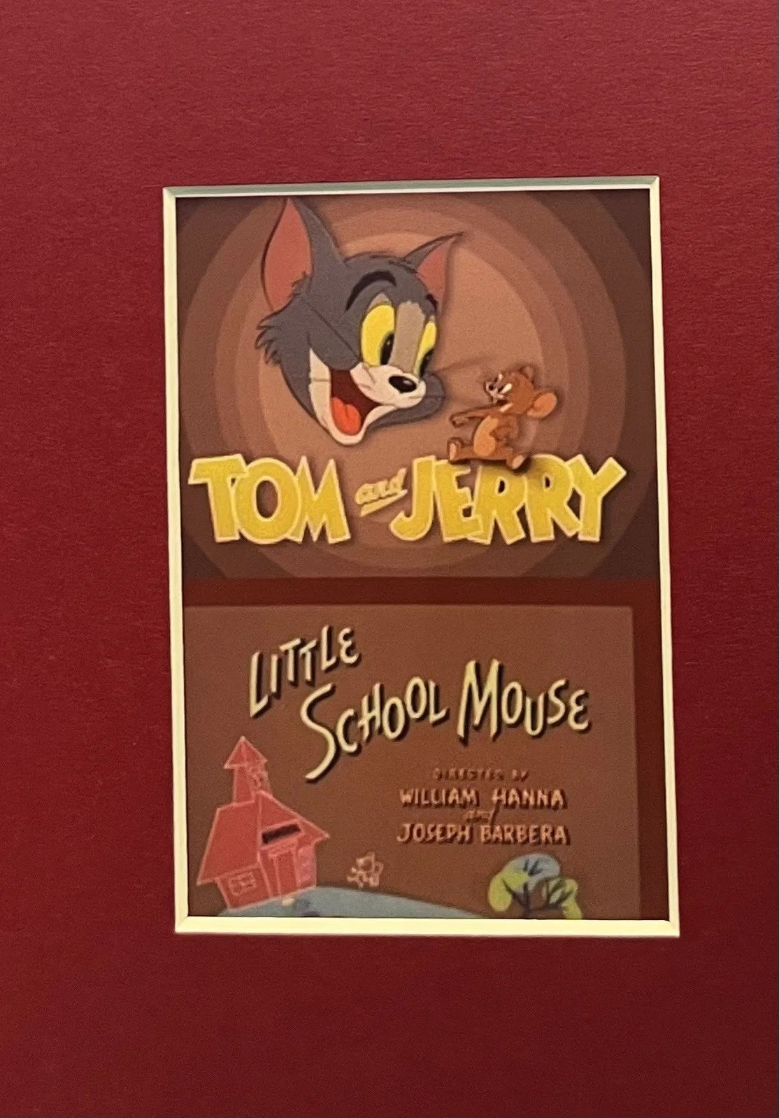LITTLE SCHOOL MOUSE. Mickey Mouse. 35mm Film Cell Mounted Display, image 2
