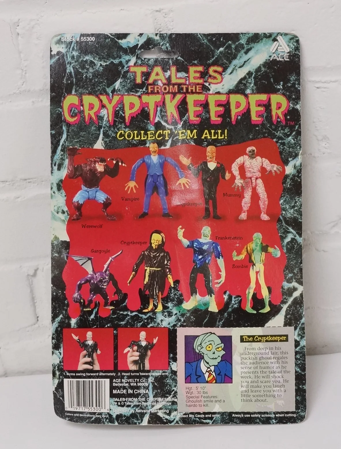 Lot of 2 Vintage Autographed Action Figures Cryptkeeper & WWE Mankind, image 3