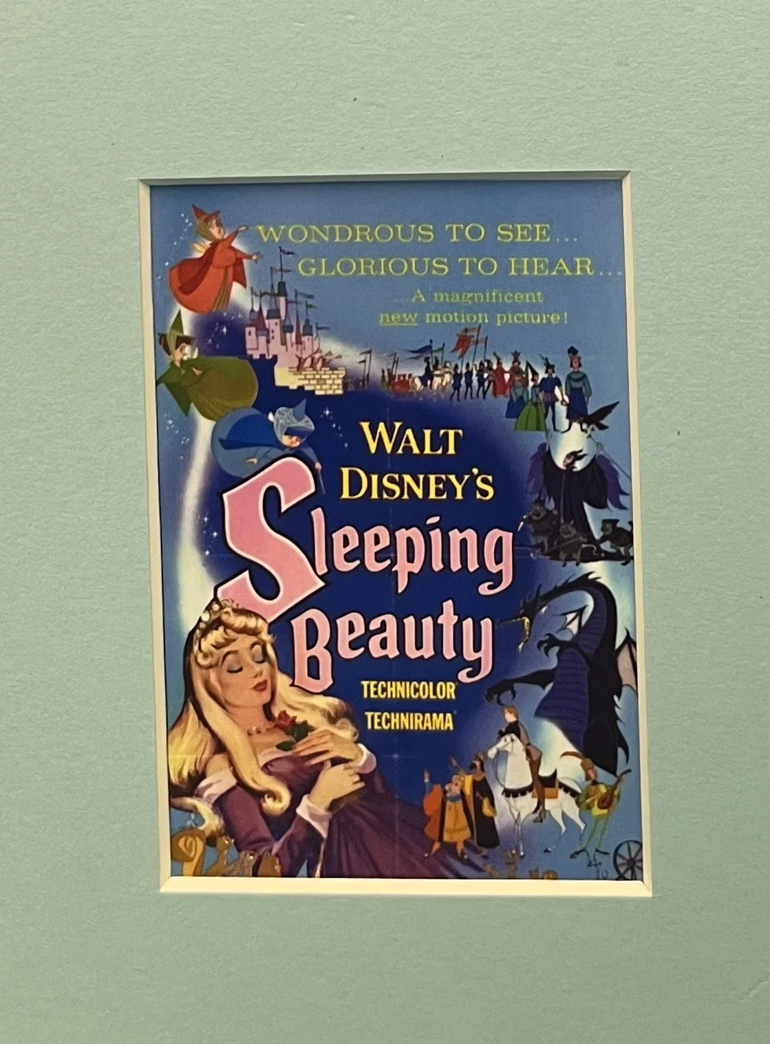 SLEEPING BEAUTY. 35mm Film Cell Mounted Display, image 2