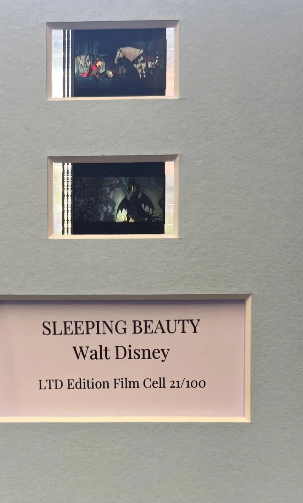 SLEEPING BEAUTY. 35mm Film Cell Mounted Display, image 3