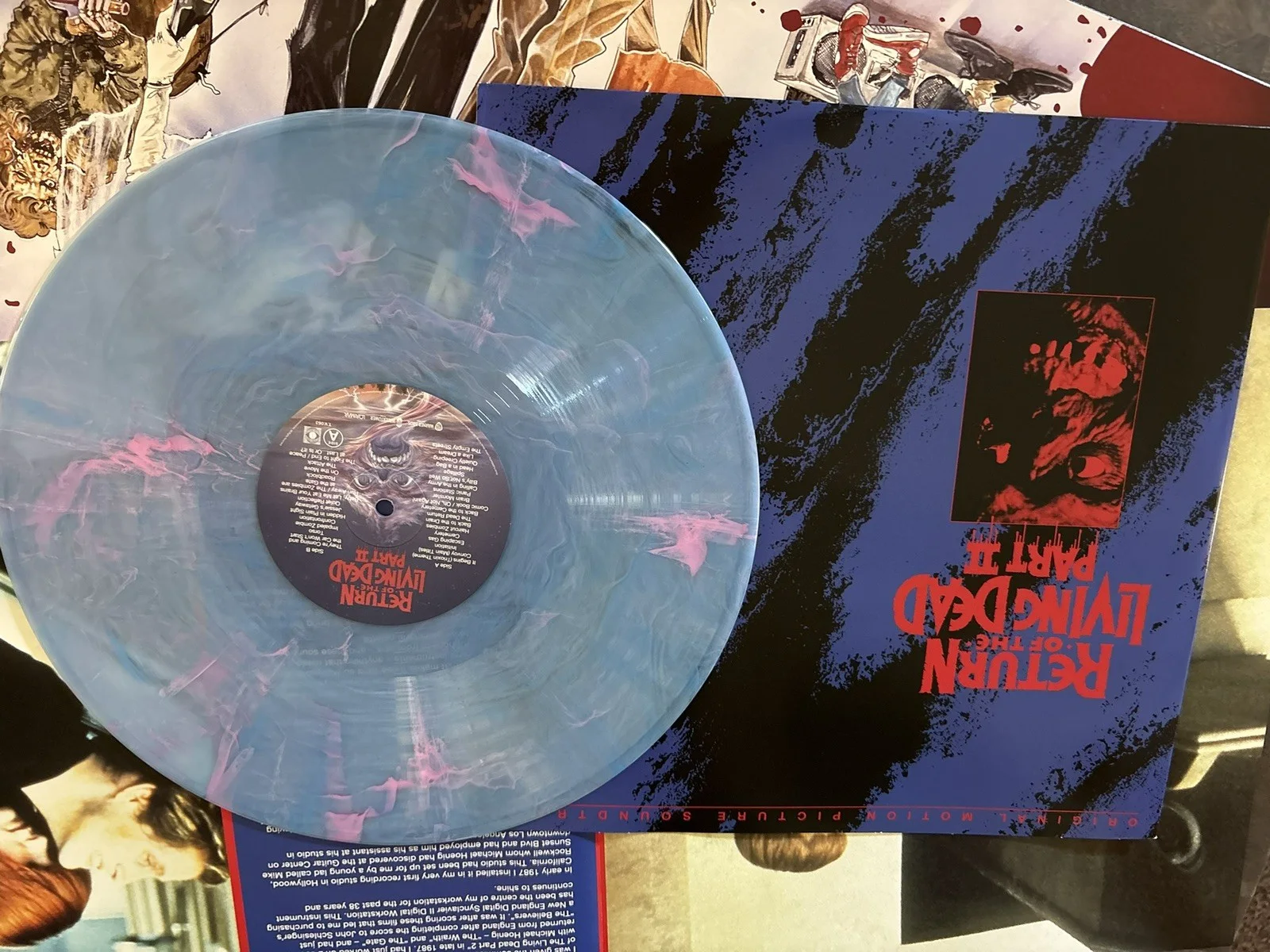 Thom Mathews Signed Return of The Living Dead Part 2 Movie Soundtrack Vinyl, изображение 2