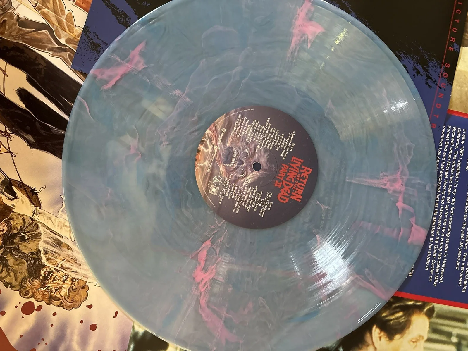 Thom Mathews Signed Return of The Living Dead Part 2 Movie Soundtrack Vinyl, изображение 5