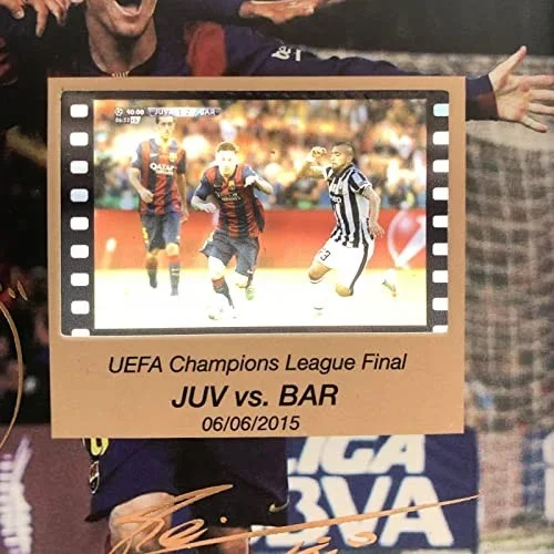 Framed Soccer Photo - Messi, Suarez, Neymar Signed Picture with 35mm Film Displa, изображение 4